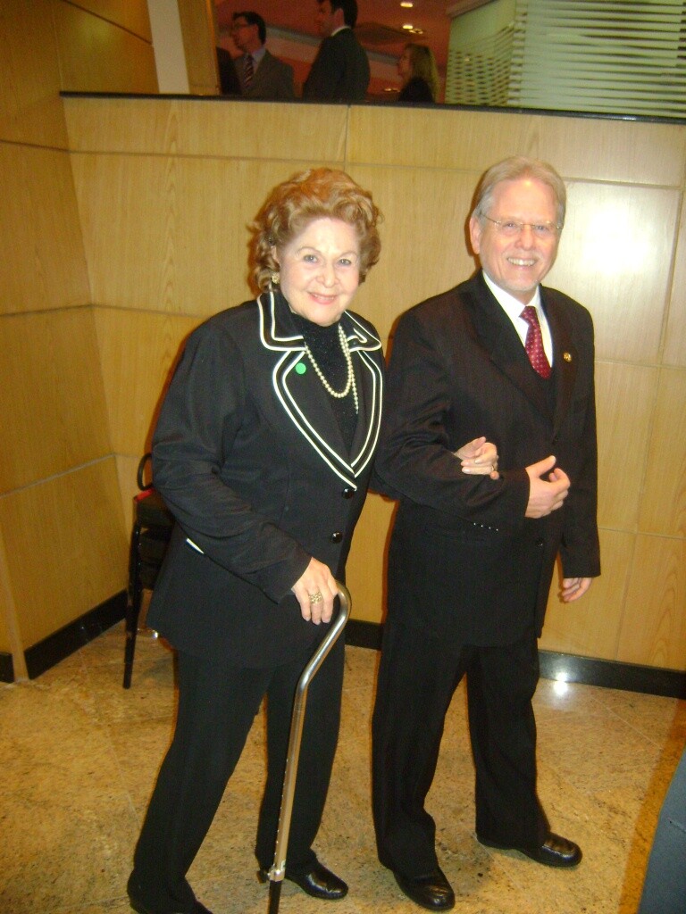 Roberto Amaral e  sua genitora Ilse Machado do Amaral