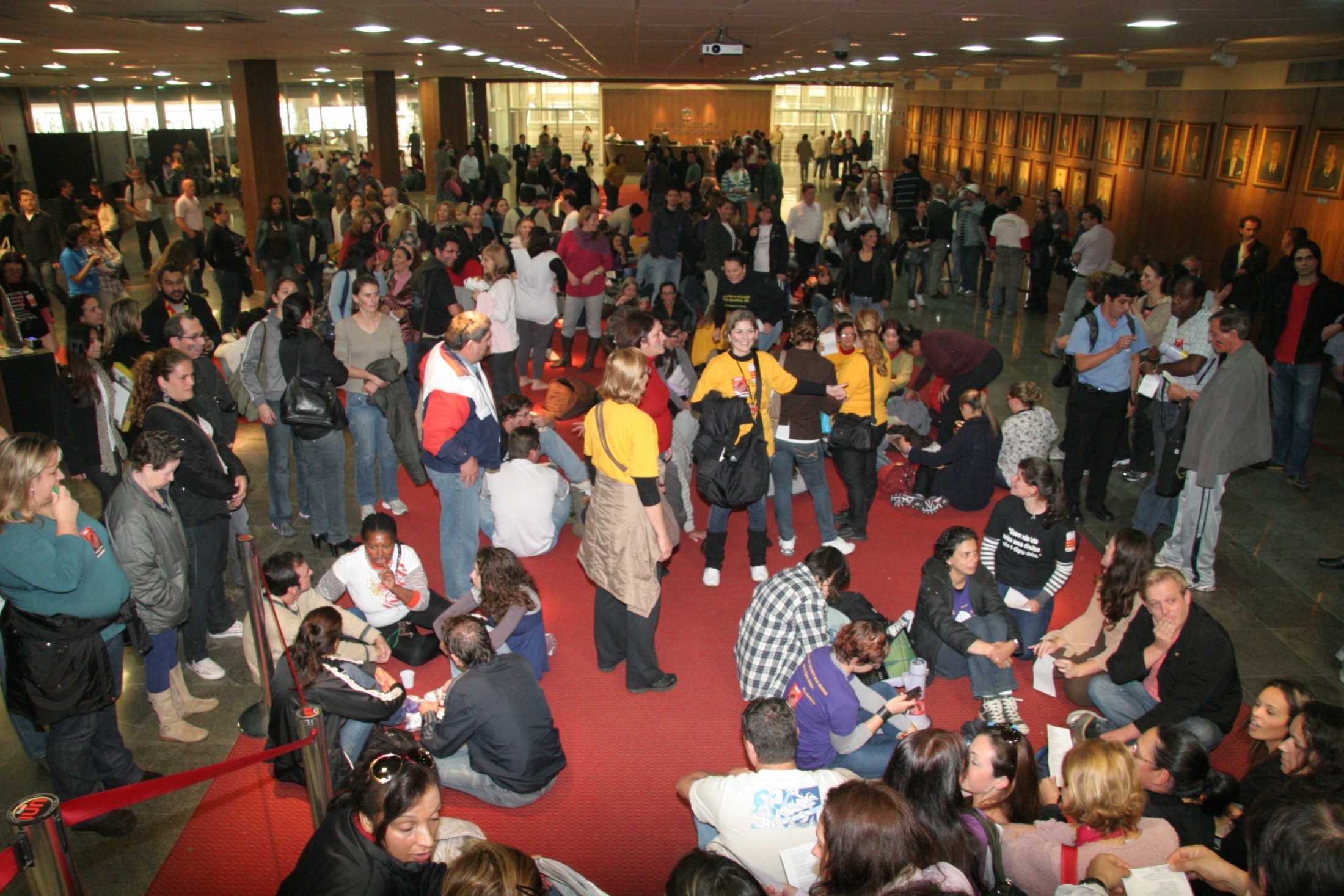 Manifestação dos Professores – Hall da ALESC