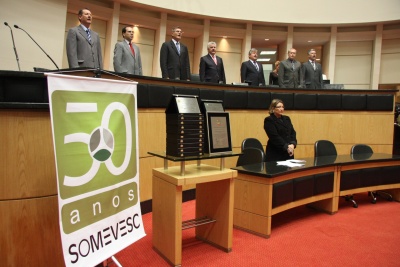 Sessão Especial em homenagem à Sociedade Catarinense de Medicina Veterinária - SOMEVESC - pela passagem dos seus 50 anos de fundação