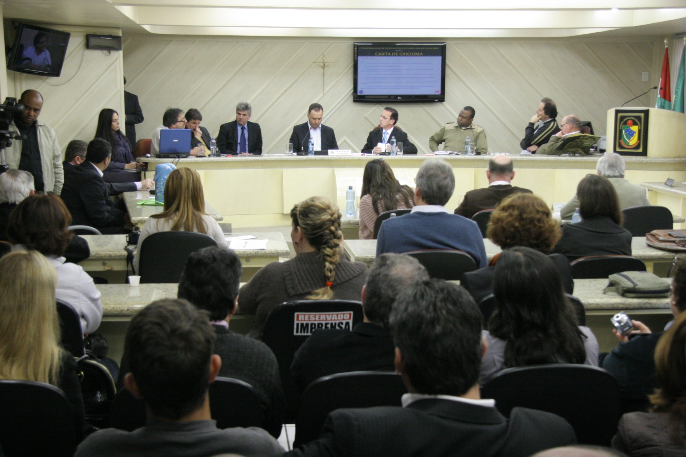 Audiência Pública regional promovida pelo Fórum Permanente de Combate e Prevenção às Drogas - Criciúma