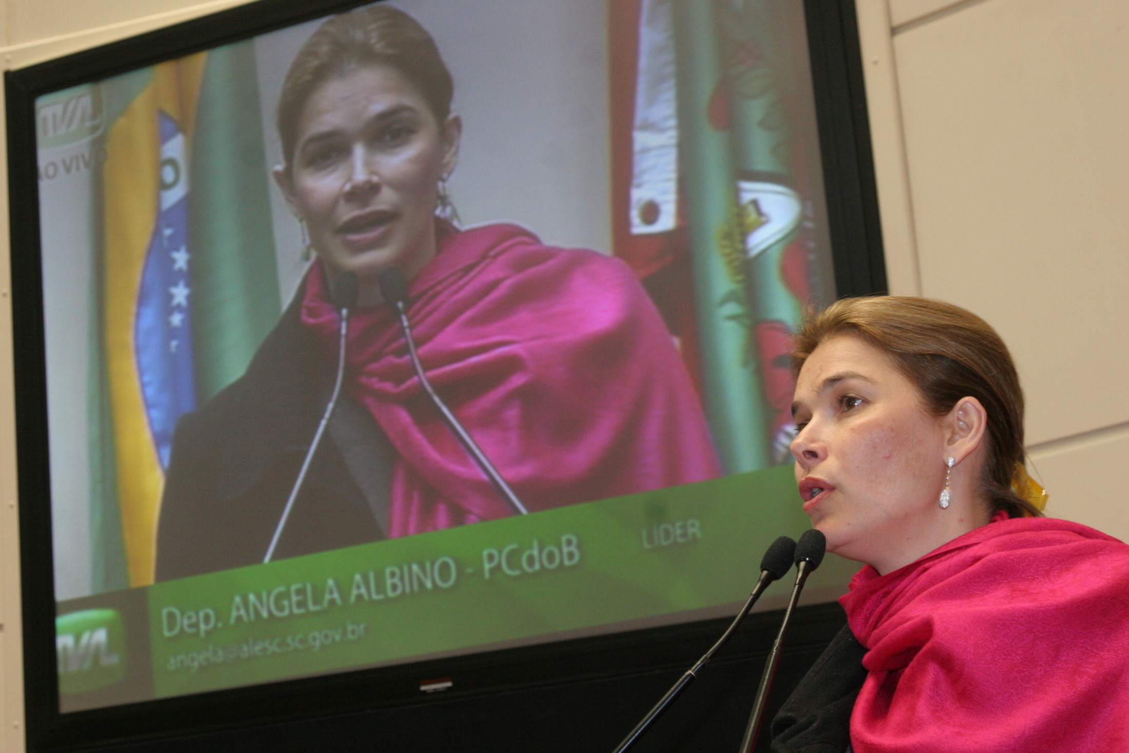 Deputada Angela Albino (PCdoB)