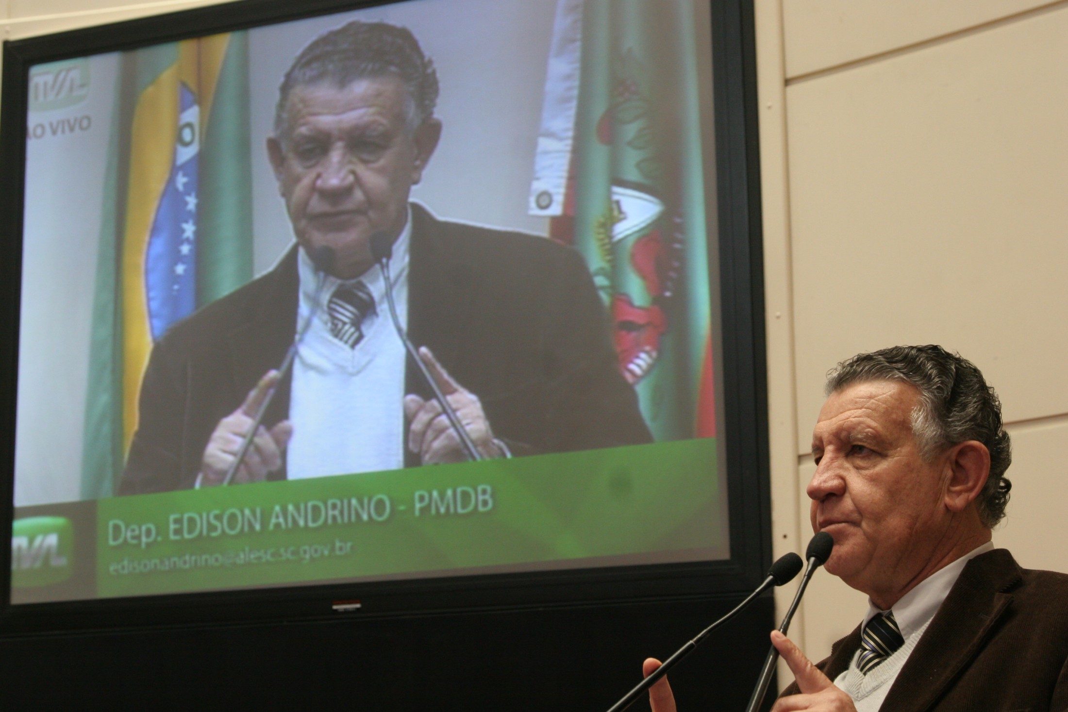 Deputado Edison Andrino (PMDB) - Sessão Ordinária - Assembleia Legislativa