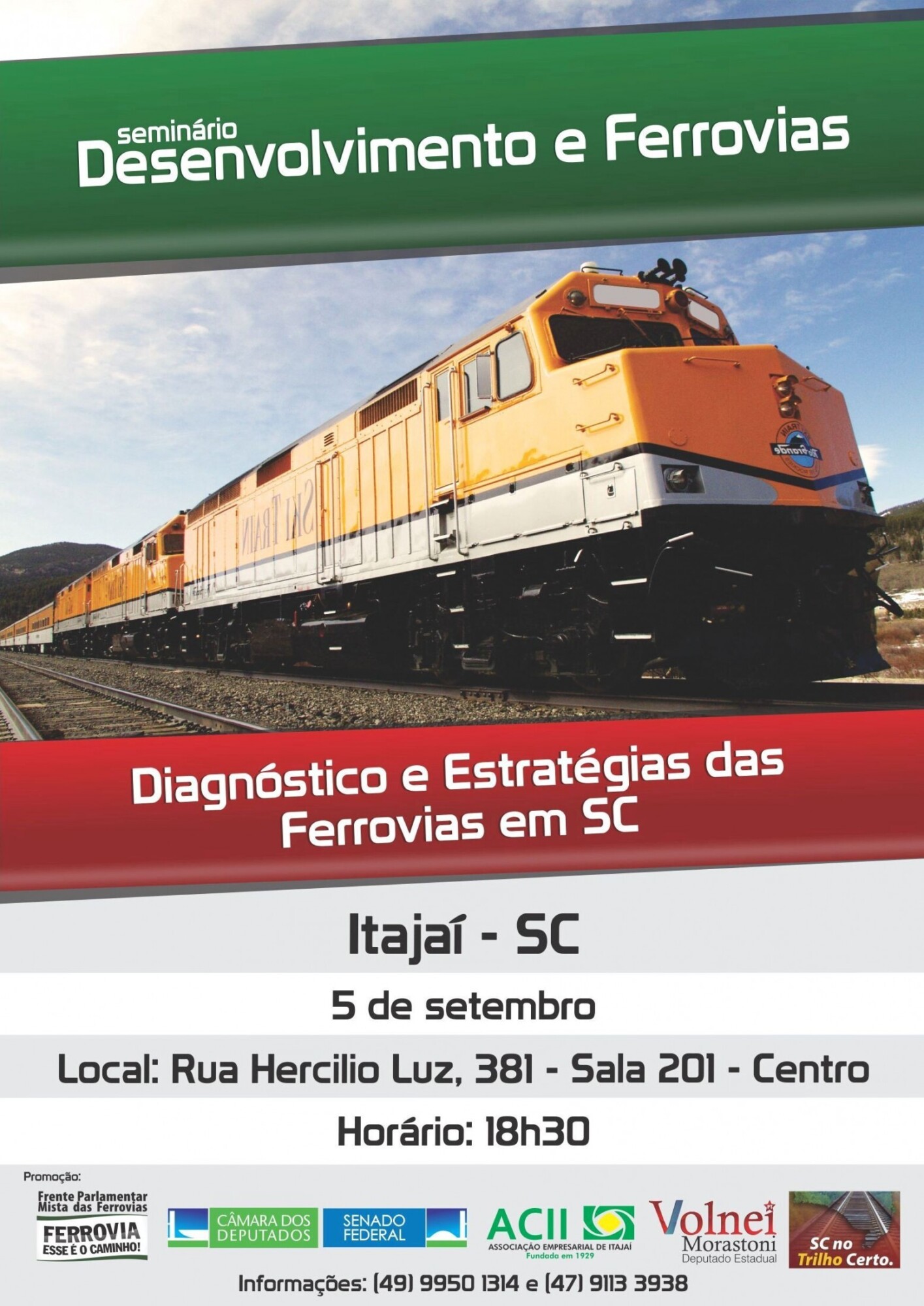 Dos Gabinetes – Seminário desenvolvimento e ferrovias: diagnóstico e estratégias