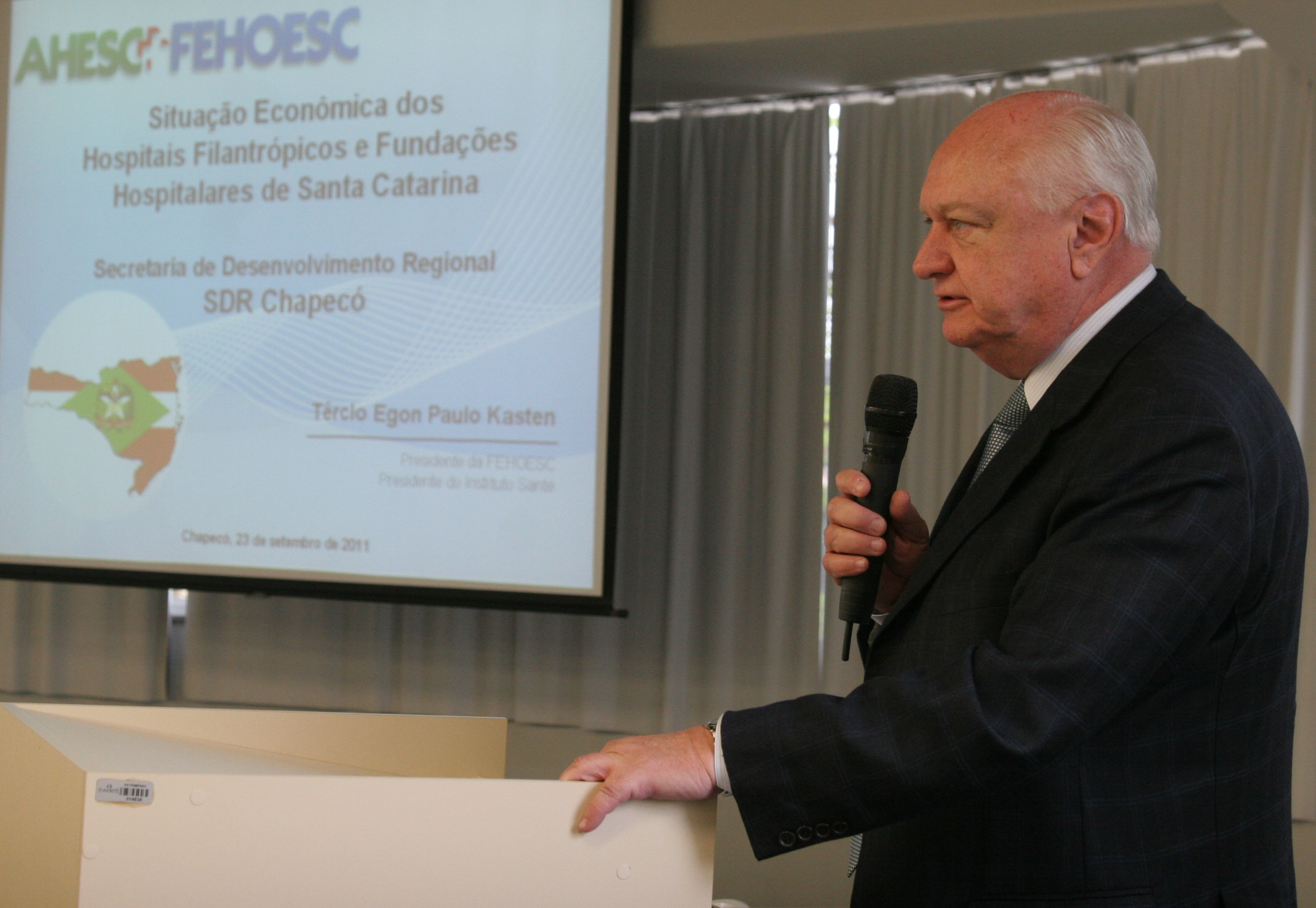 Reunião do Fórum dos Pequenos Hospitais - Chapecó - Tércio Egon Paulo Kasten