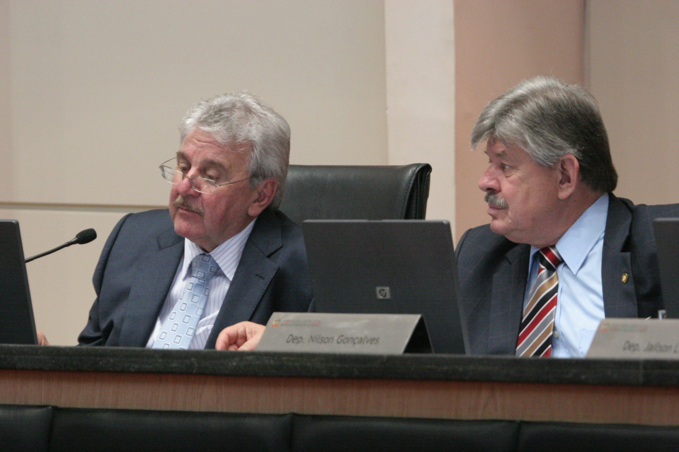 Deputado Moacir Sopelsa e o Deputado Reno Caramori