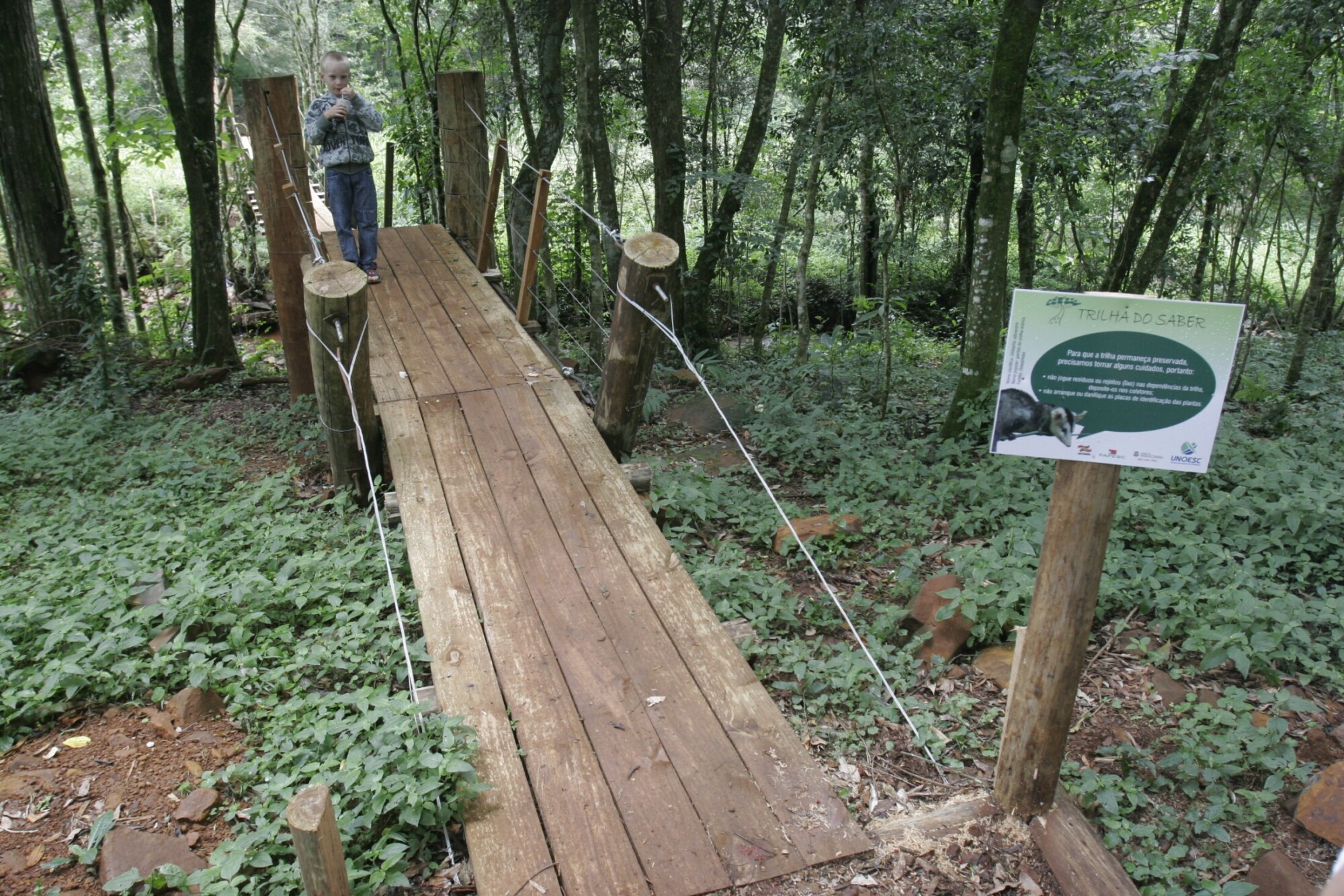 Trilha do Saber viabiliza educação ambiental e pesquisa no Parque da Efacip