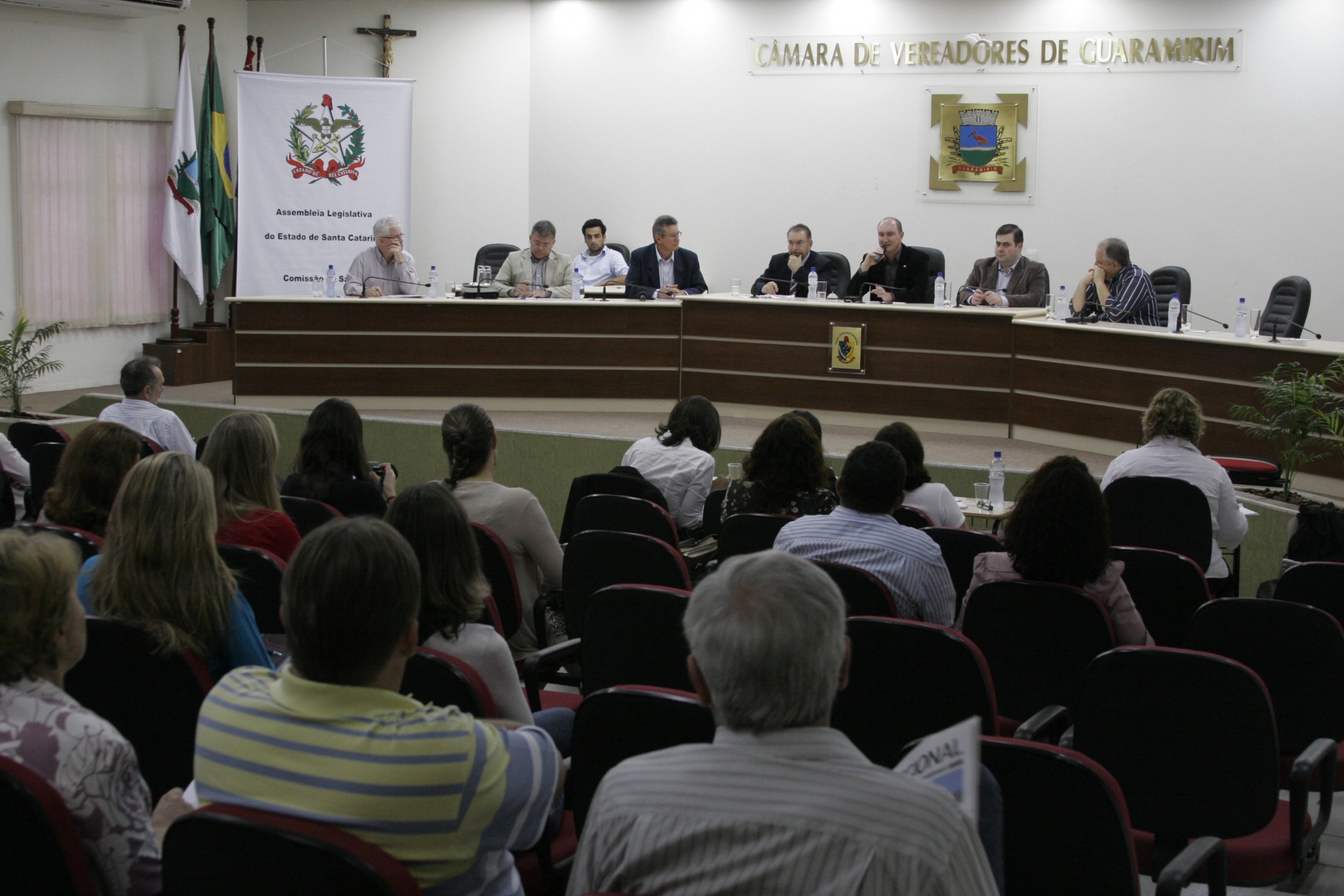 Audiência Pública referente ao Fórum Parlamentar para acompanhar e debater a Situação Econômica dos Hospitais Filantrópicos e Fundações Hospitalares do Estado de Santa Catarina - Guaramirim