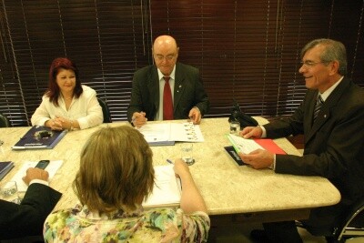 Silvio Dreveck toma posse com presidente do Parlasul