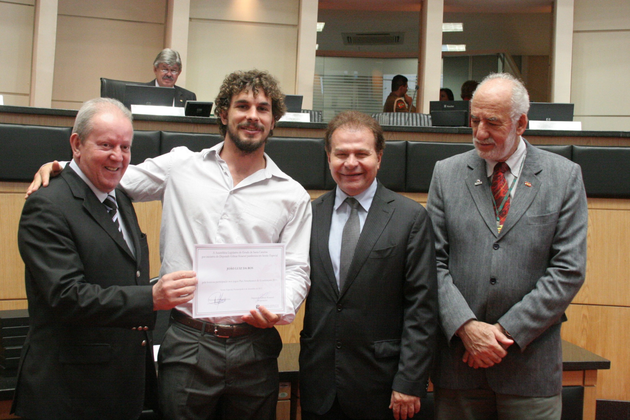 Homenagem aos Atletas e Paratletas Catarinenses que participaram do Panamericano de 2011