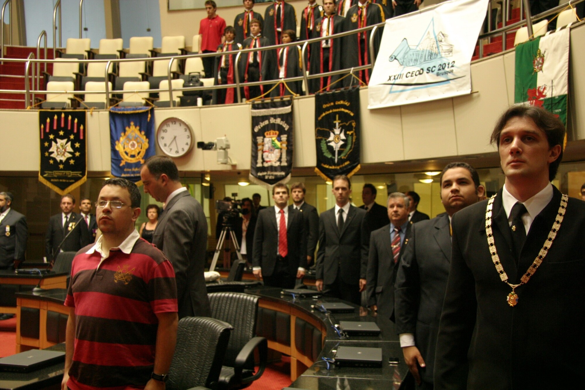 Sessão Especial em homenagem à Ordem DeMolay para o Brasil pela passagem dos seus 25 anos de atividades em Santa Catarina