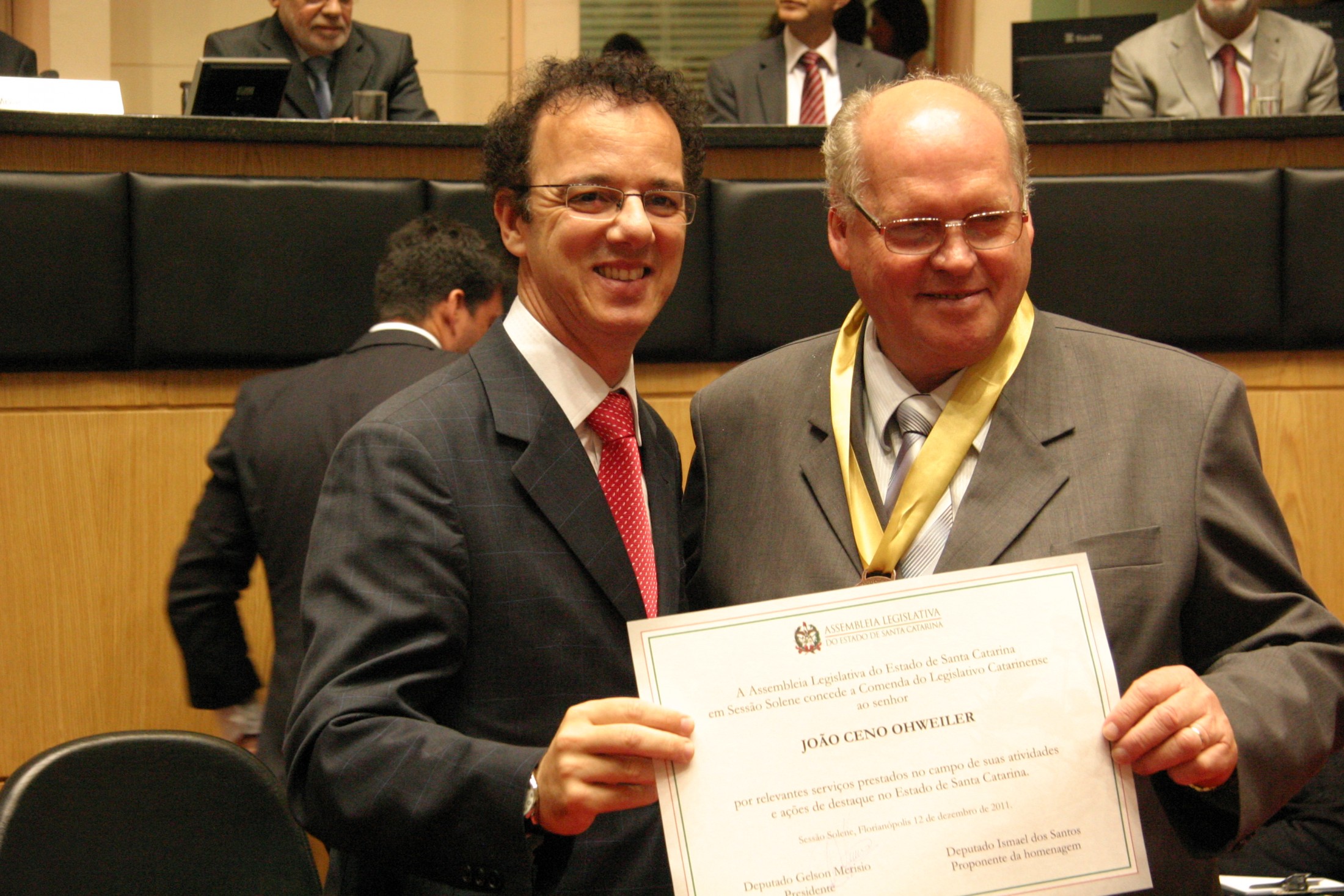 Ismael dos Santos e João Ceno Ohweiler