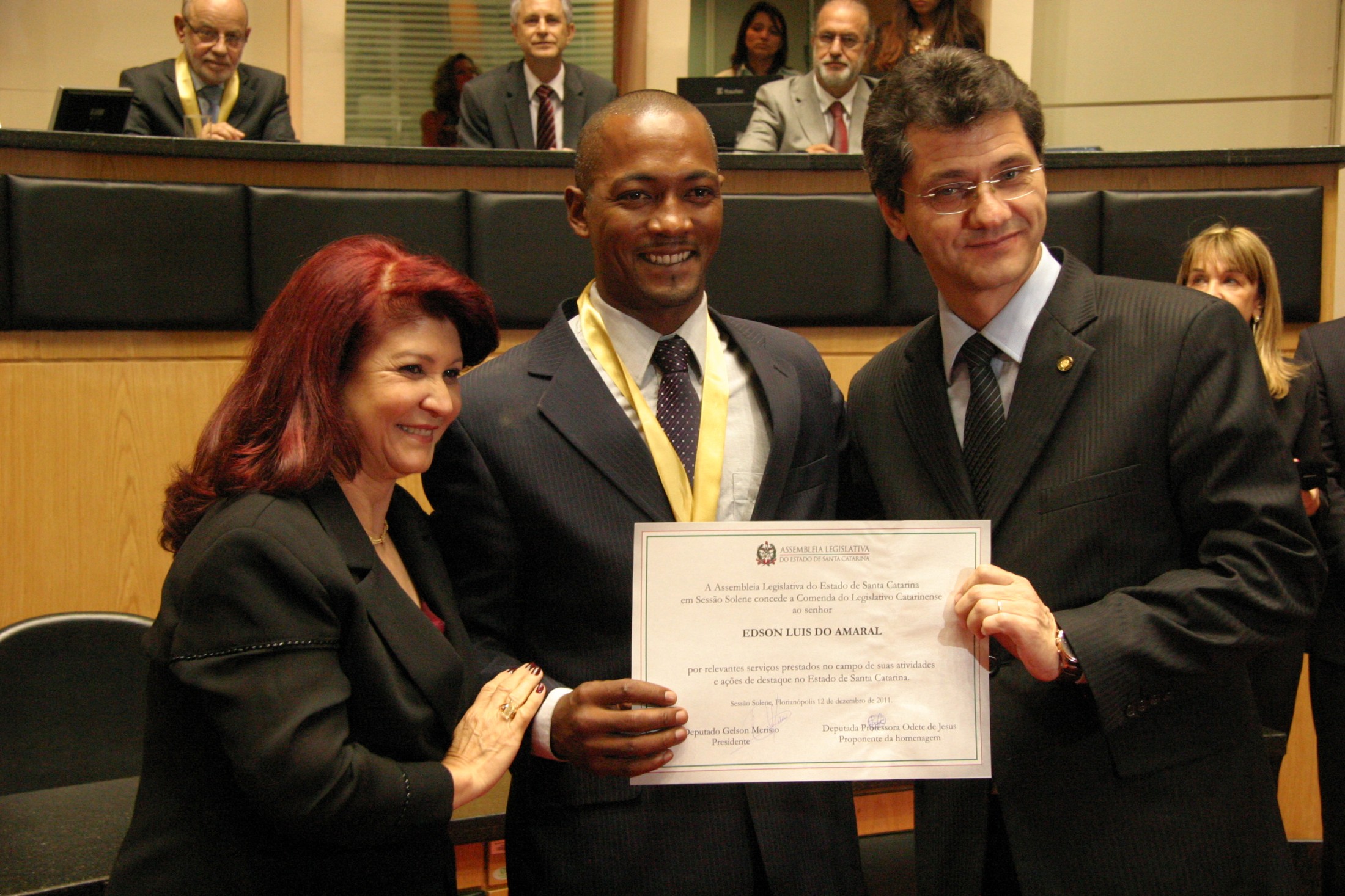 Odete de Jesus e Edson Luis do Amaral