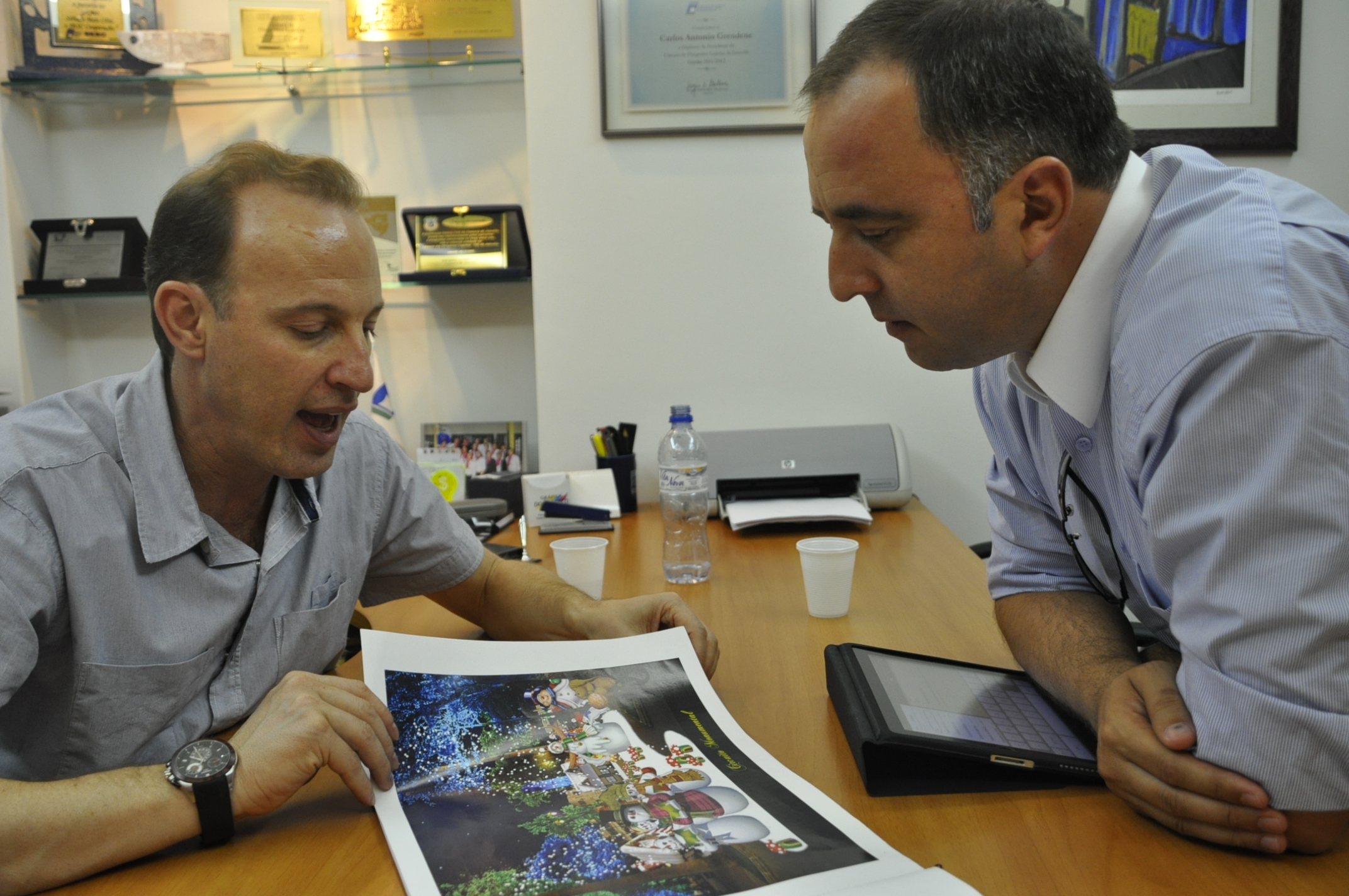 Deputado Kennedy em encontro com o o Presidente da CDL Joinville