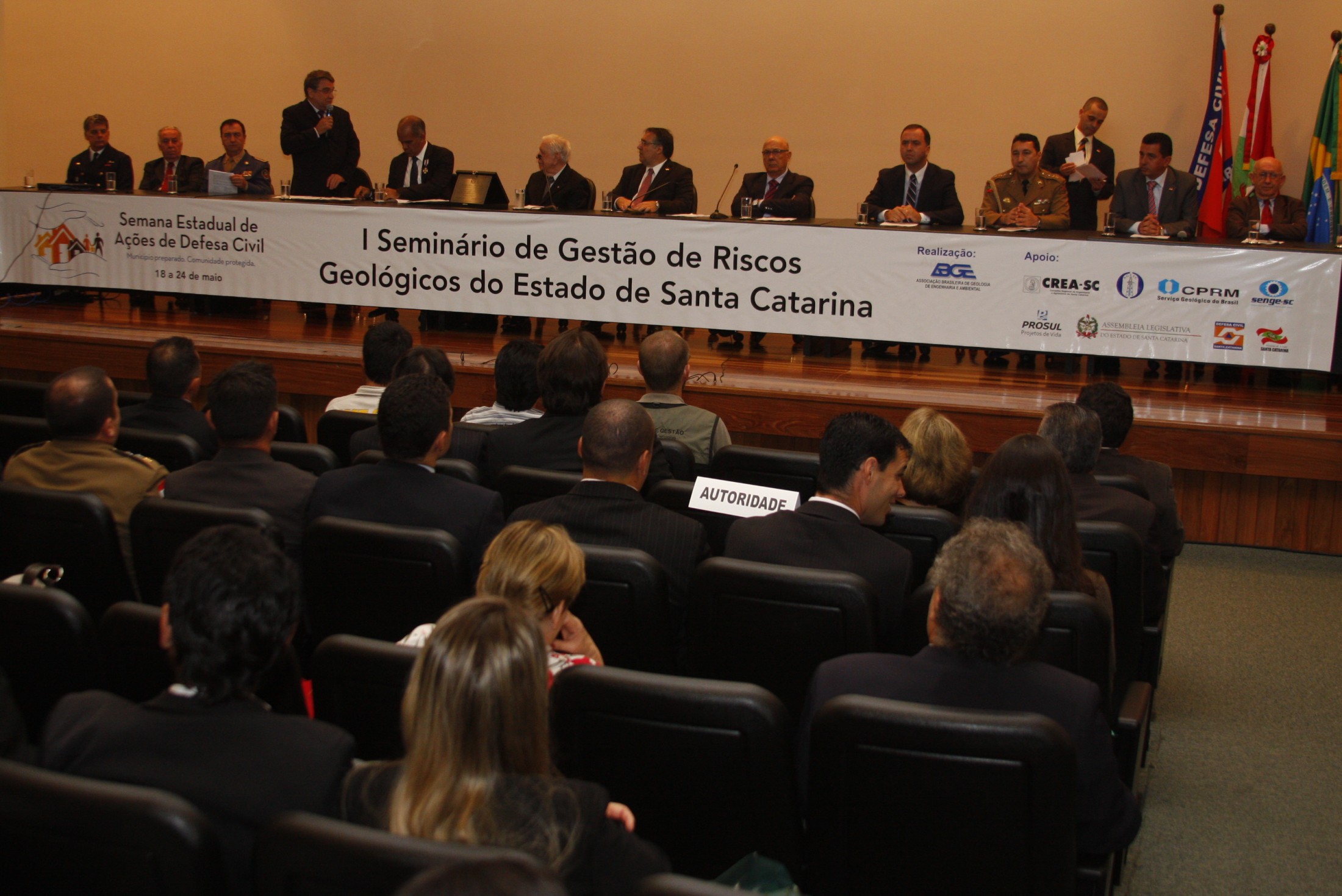 1° Seminário de Gestão de Risco Geológico do Estado de Santa Catarina
