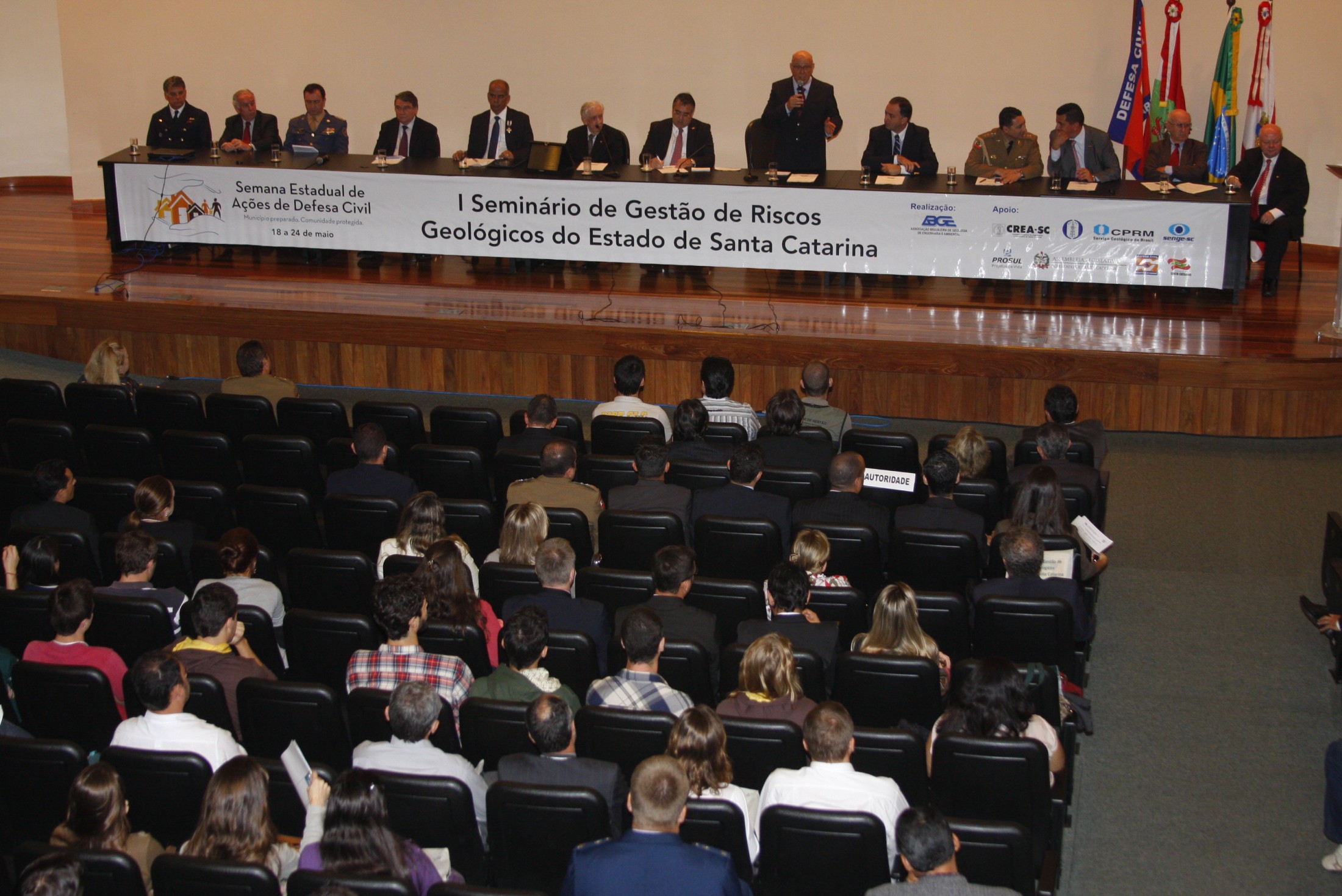 1° Seminário de Gestão de Risco Geológico do Estado de Santa Catarina