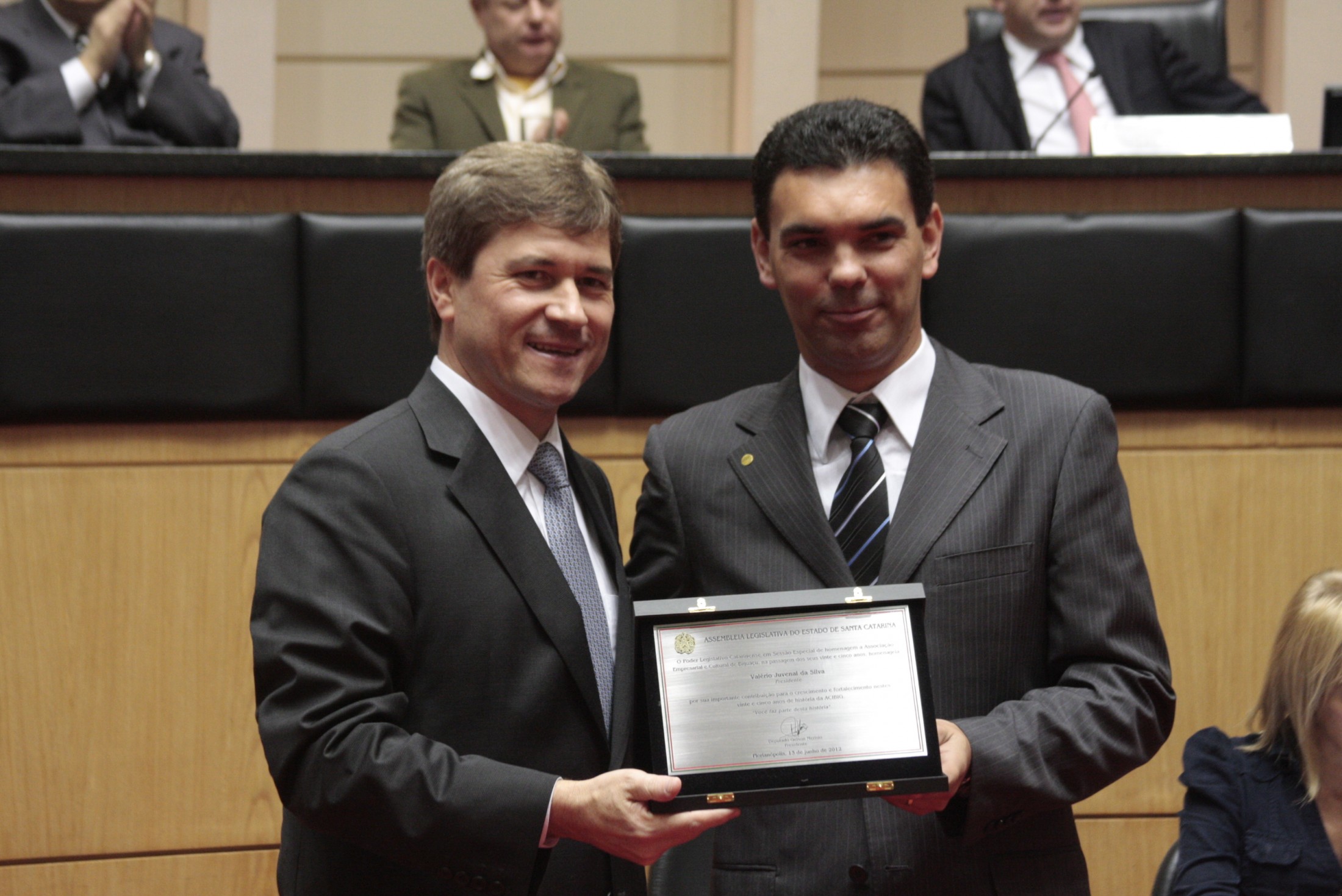 Sessão Especial em homenagem a Associação Empresarial e Cultural de Biguaçu (ACIBIG) pela passagem dos seus 25 anos de fundação