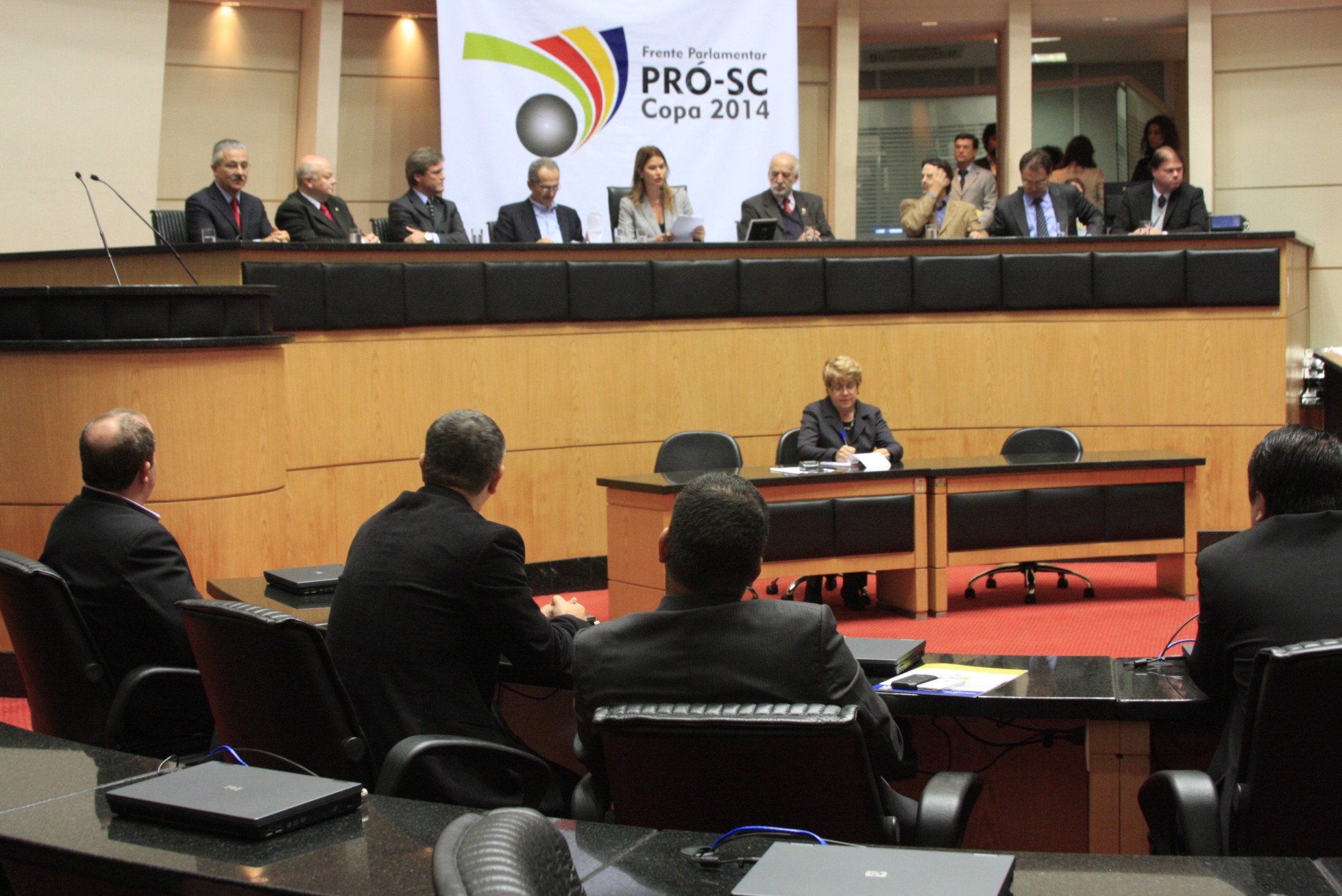 Ato de lançamento da Frente Parlamentar Pró Santa Catarina na Copa do Mundo 2014 com a presença do Ministro do Esporte