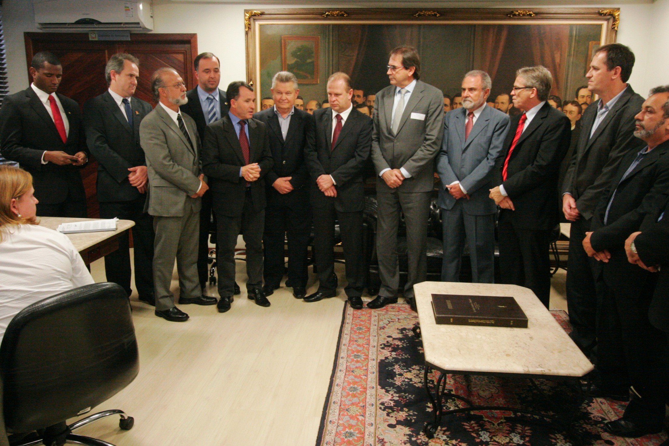 Presidente recebe comitiva de Joinville