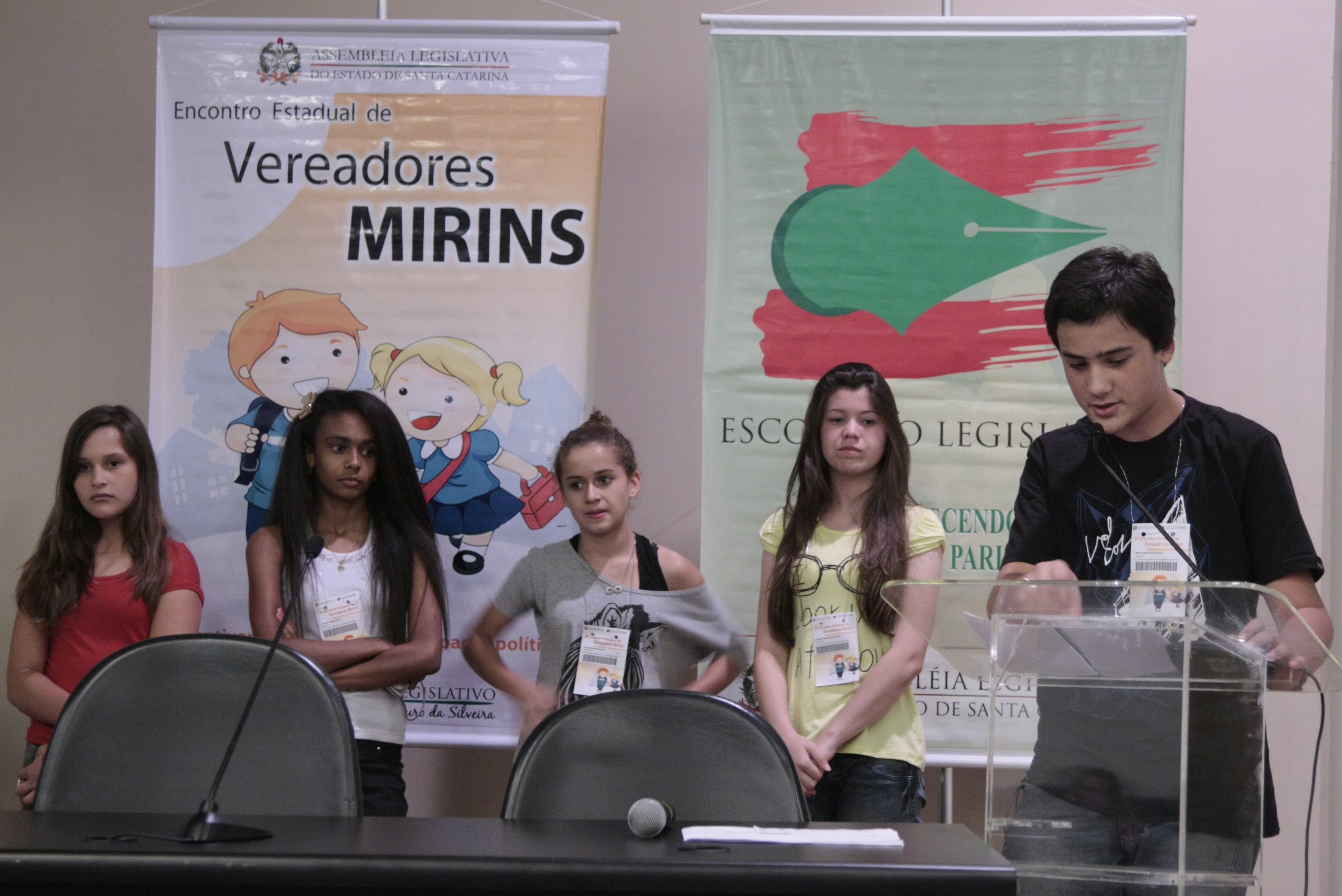 III Encontro Estadual de Vereadores Mirins de Santa Catarina - Foto Lucas Gabriel Diniz