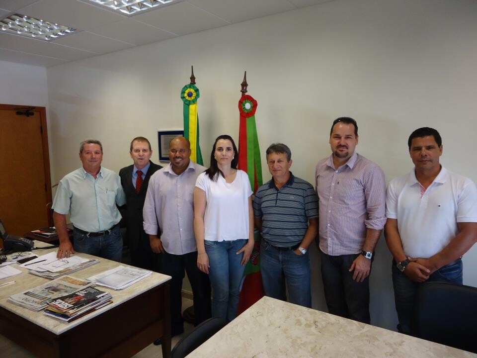 Diretoria do Sinpol/SC se reuniu com o deputado Maurício Eskudlark (Divulgação)