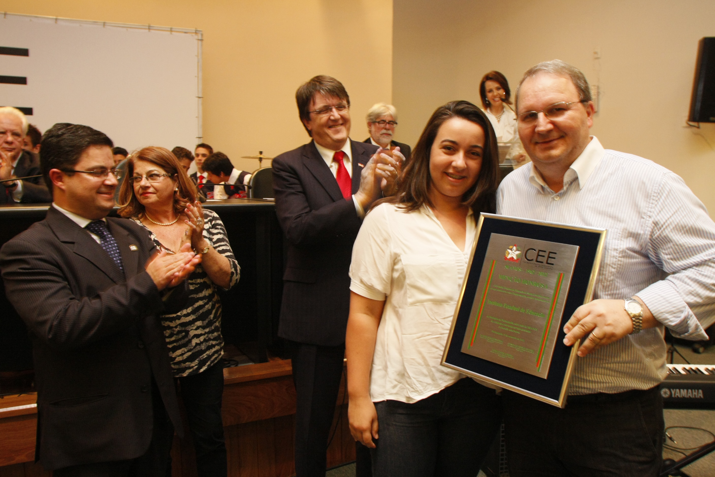 Premiação das Escolas Centenárias de Santa Catarina. Foto: Carlos Kilian