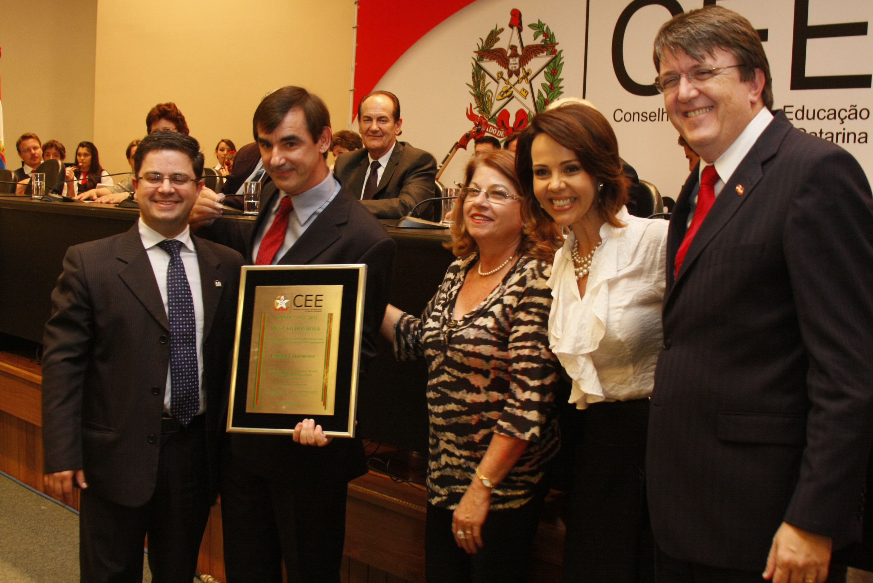 Premiação das Escolas Centenárias de Santa Catarina. Foto: Carlos Kilian