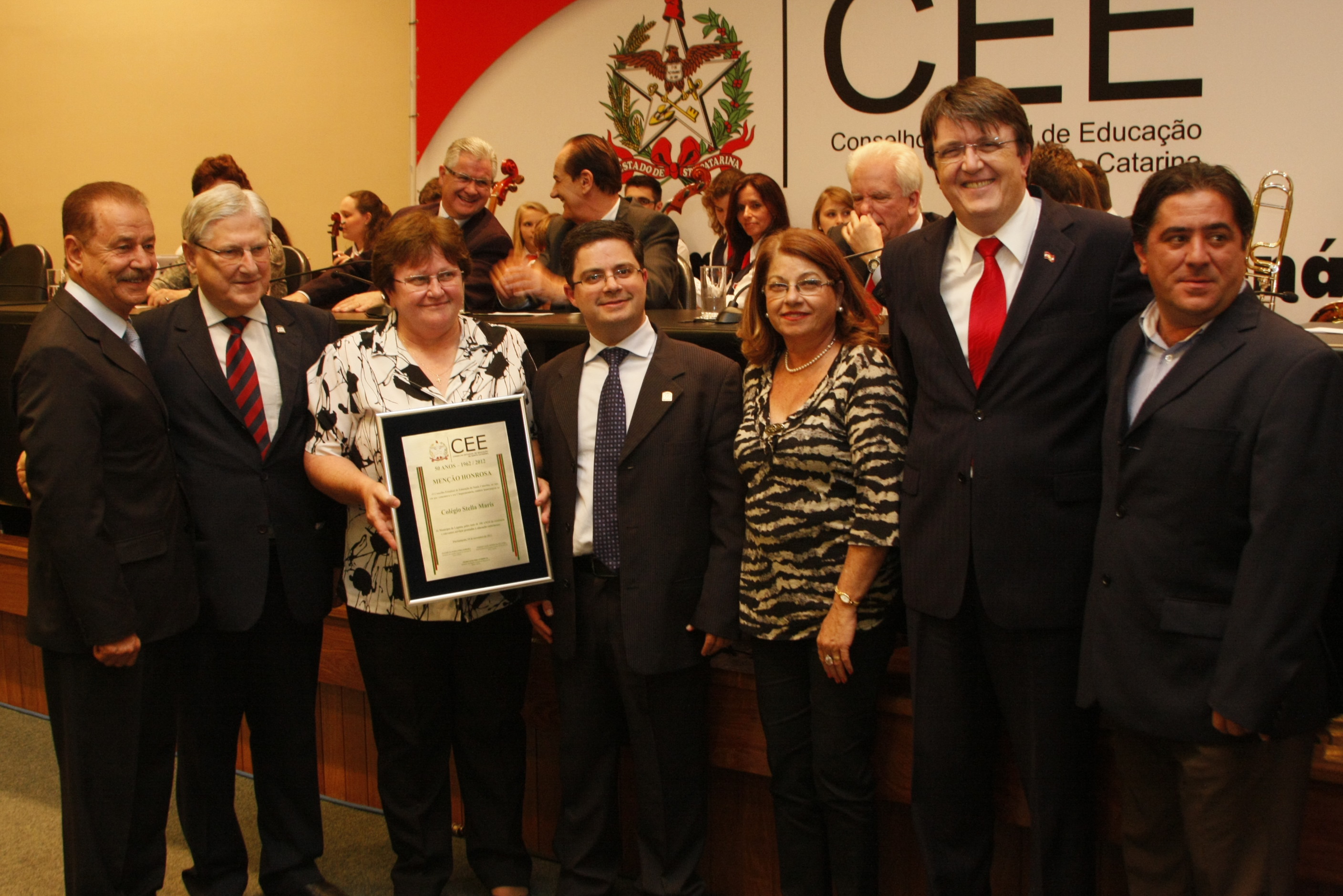 Premiação das Escolas Centenárias de Santa Catarina. Foto: Carlos Kilian