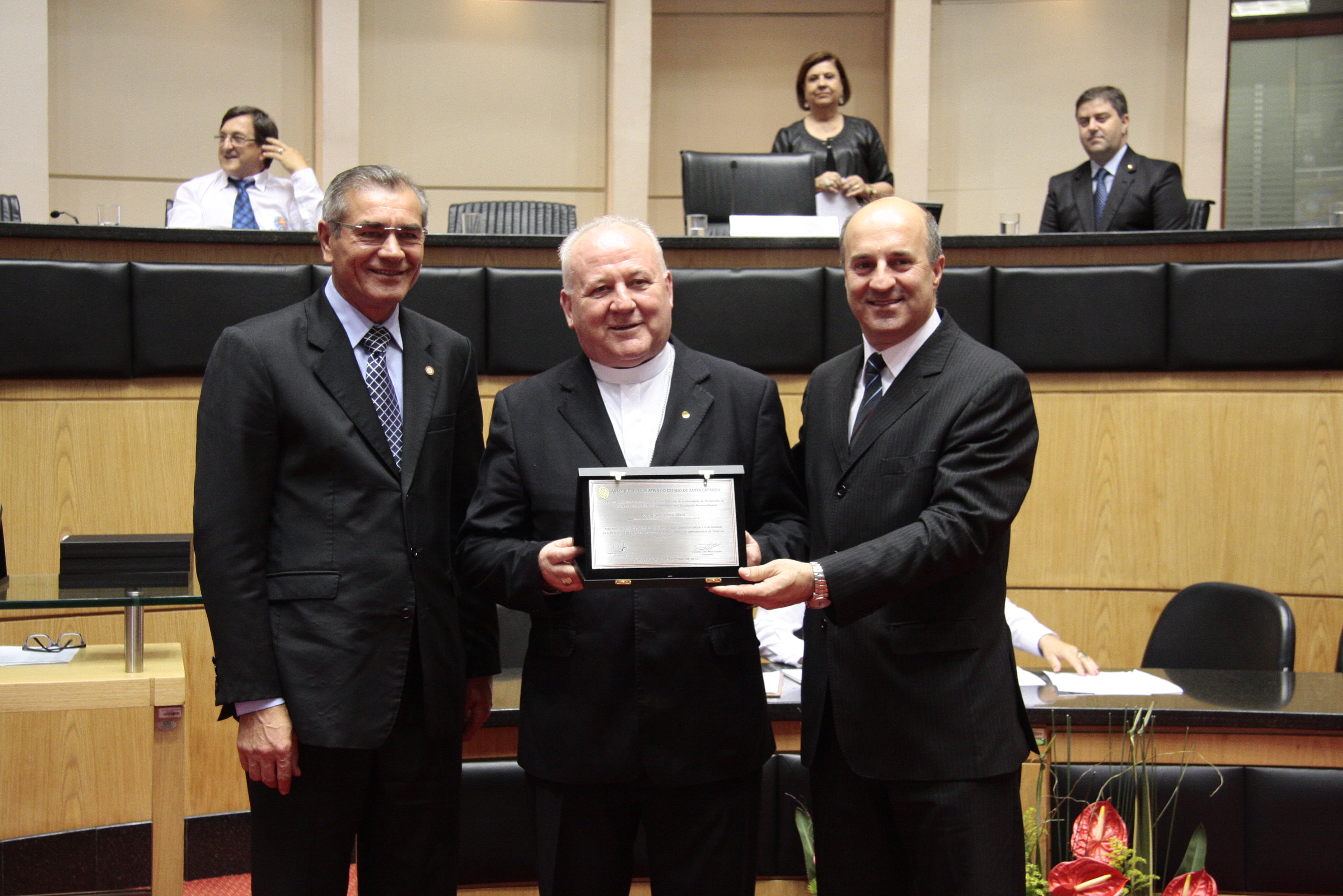 Sessão Especial em homenagem ao Movimento de Cursilhos de Cristandade - MCC, pela passagem dos seus 50 anos no Brasil e 42 anos em Santa Catarina. Foto:Miriam Zomer