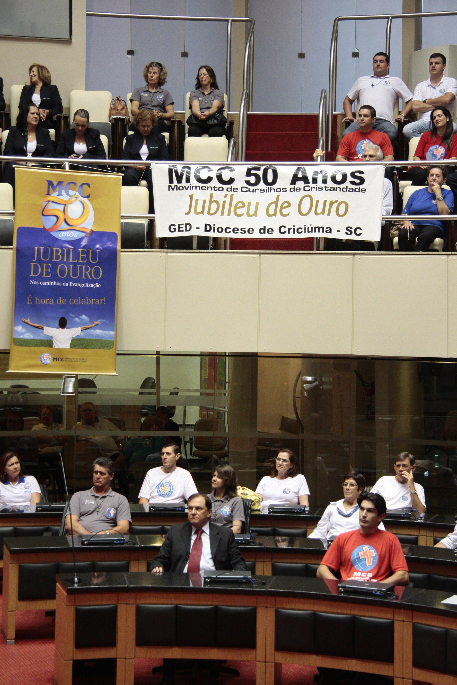 Sessão Especial em homenagem ao Movimento de Cursilhos de Cristandade - MCC, pela passagem dos seus 50 anos no Brasil e 42 anos em Santa Catarina. Foto:Miriam Zomer