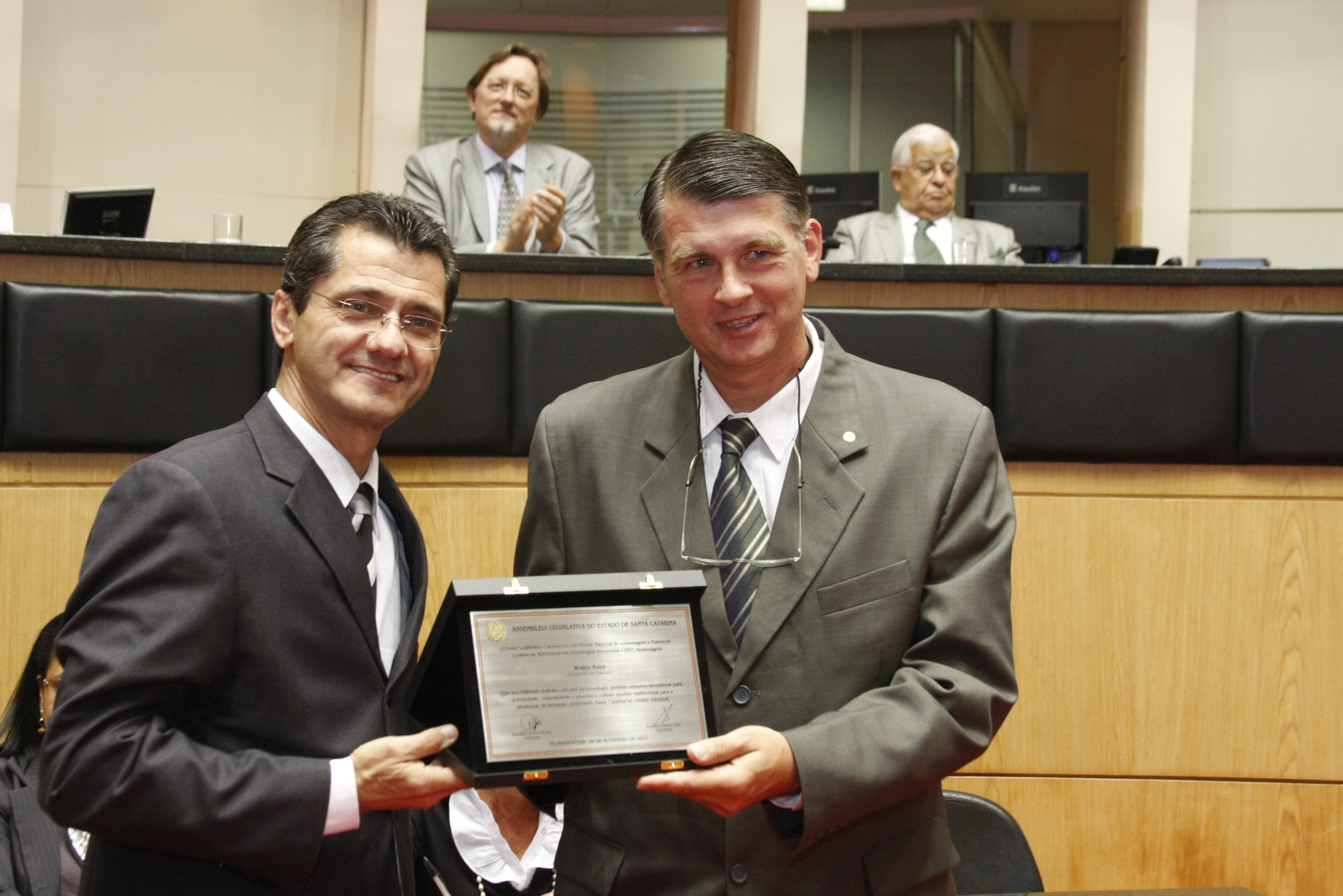 Sessão Especial em homenagem a Fundação Centros de Referência em Tecnologias Inovadoras - CERTI pela passagem dos seus 28 anos de fundação. Foto: Carlos Kilian