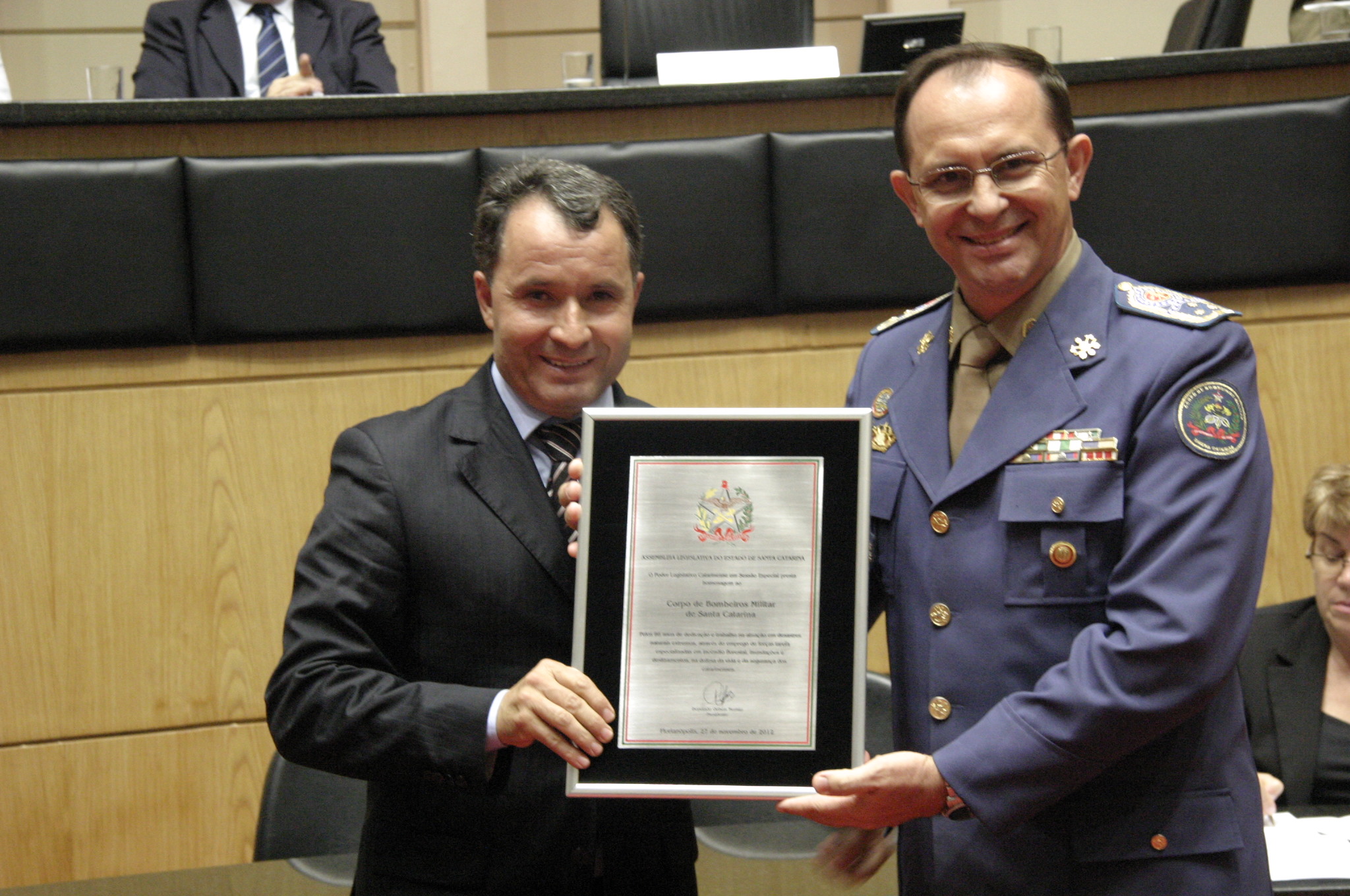 Sessão Especial em homenagem ao Corpo de Bombeiros de Santa Catarina