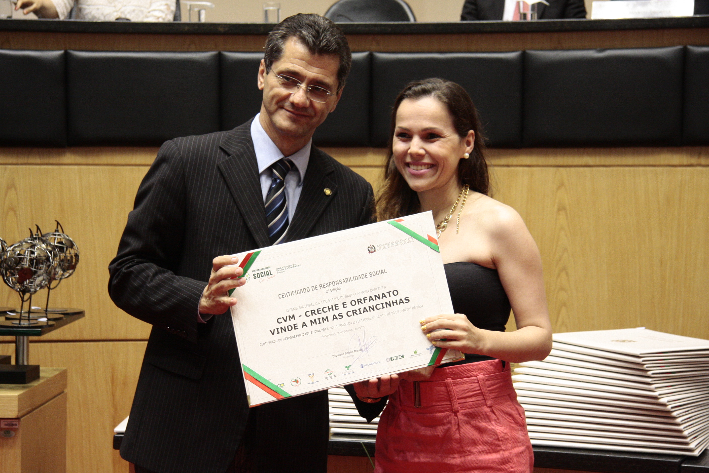 Sessão Especial de Certificação de Responsabilidade Social - 2012 - Foto: Miriam Zomer