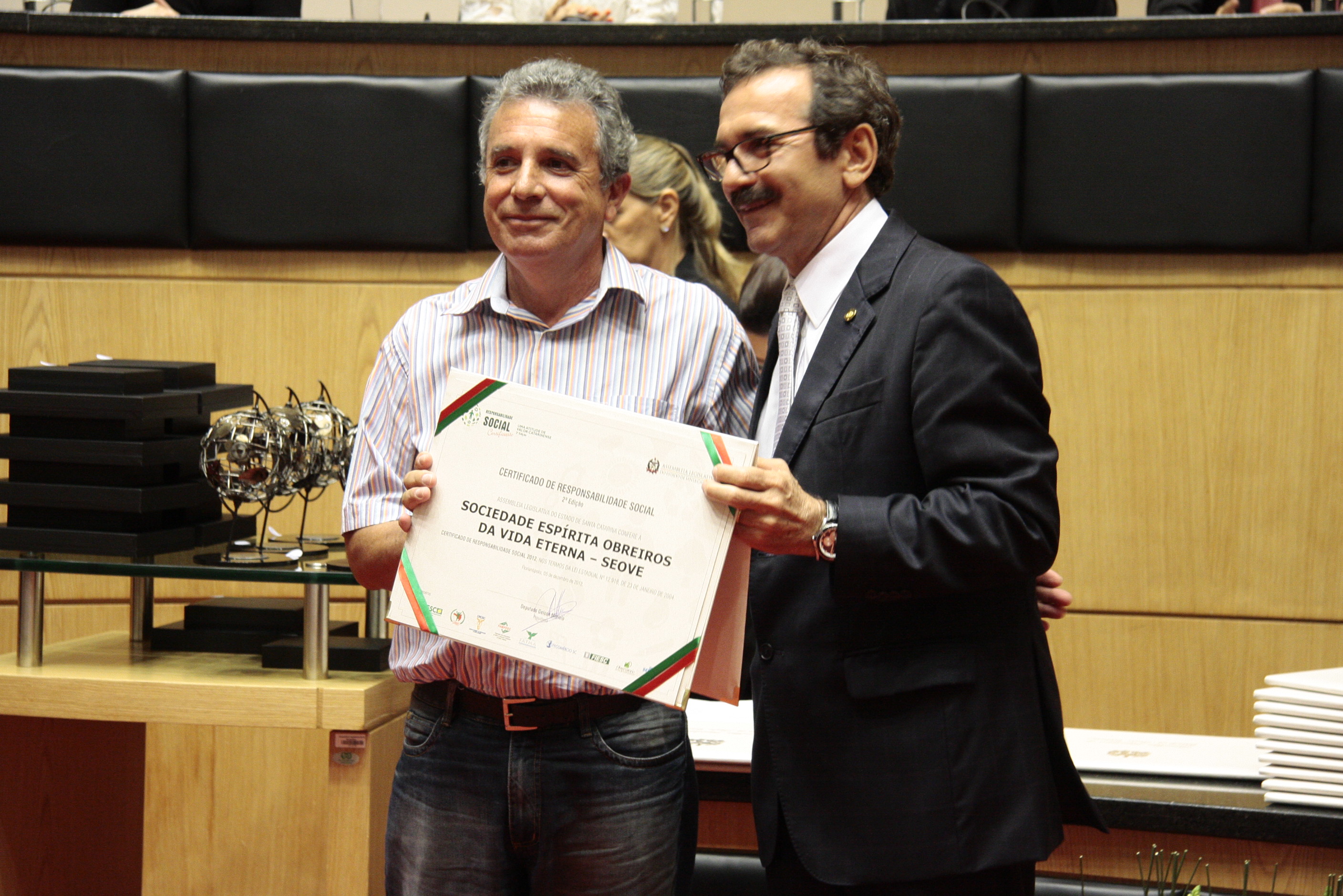 Sessão Especial de Certificação de Responsabilidade Social - 2012 - Foto: Miriam Zomer