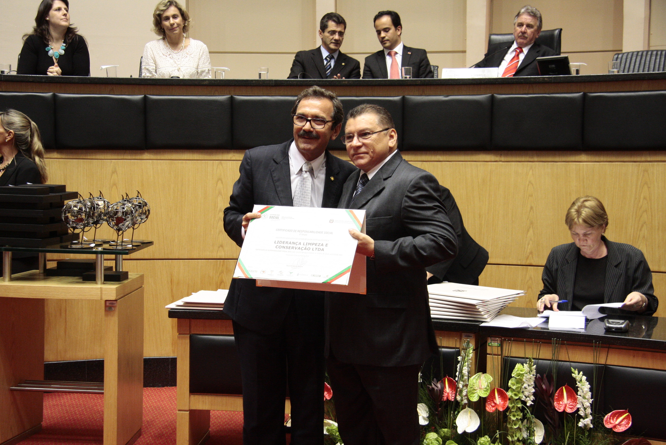 Sessão Especial de Certificação de Responsabilidade Social - 2012 - Foto: Miriam Zomer