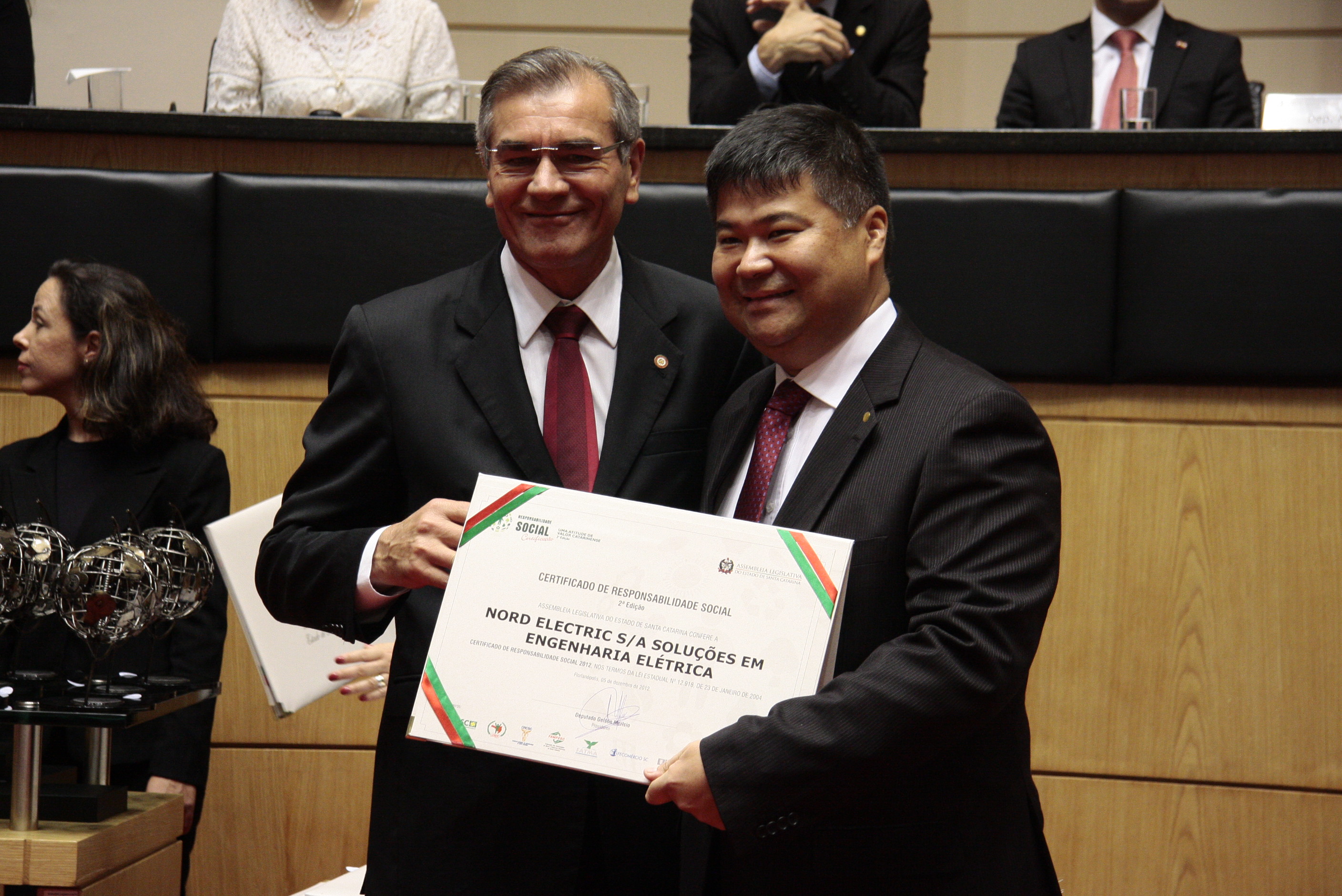 Sessão Especial de Certificação de Responsabilidade Social - 2012 - Foto: Miriam Zomer