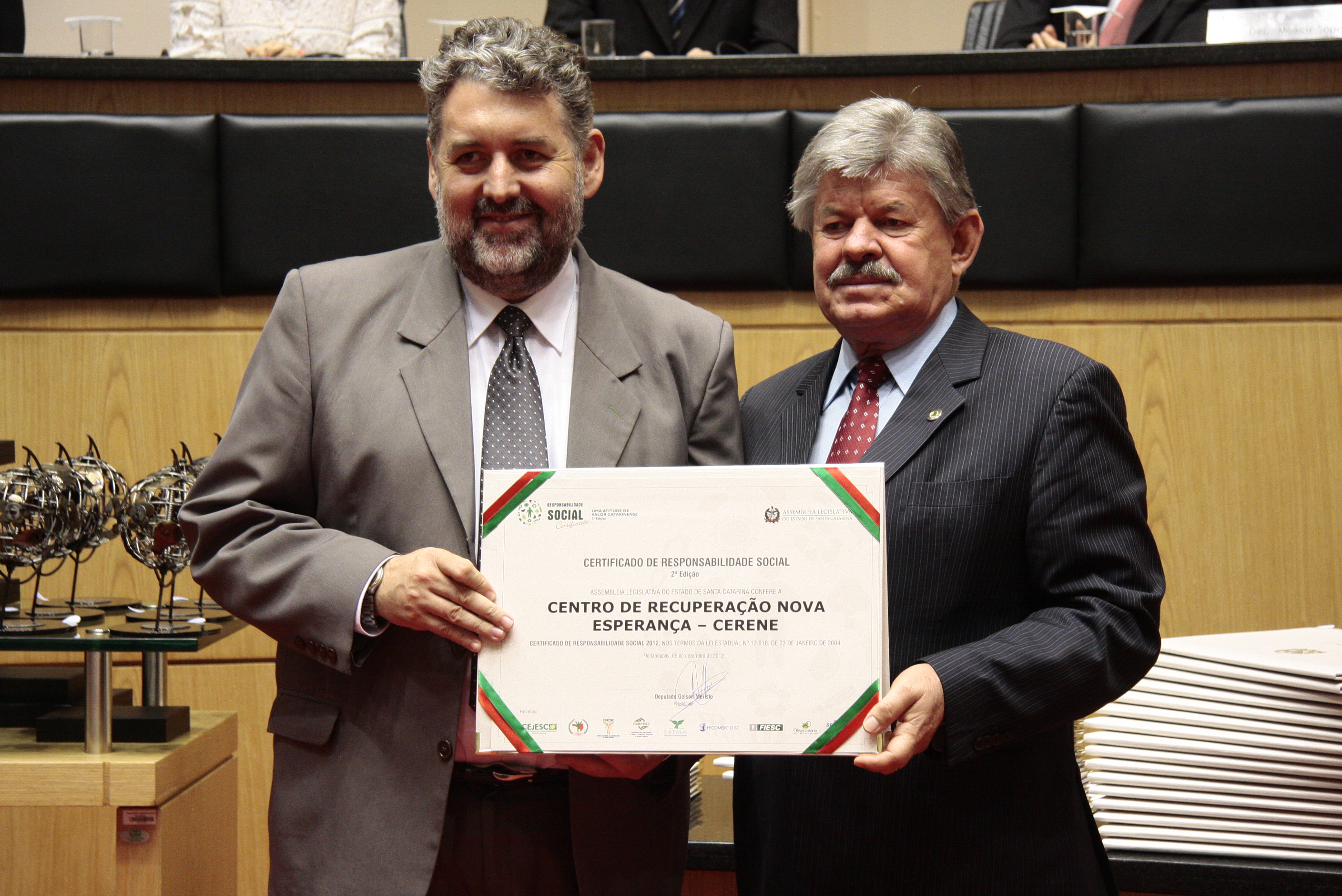 Sessão Especial de Certificação de Responsabilidade Social - 2012 - Foto: Miriam Zomer