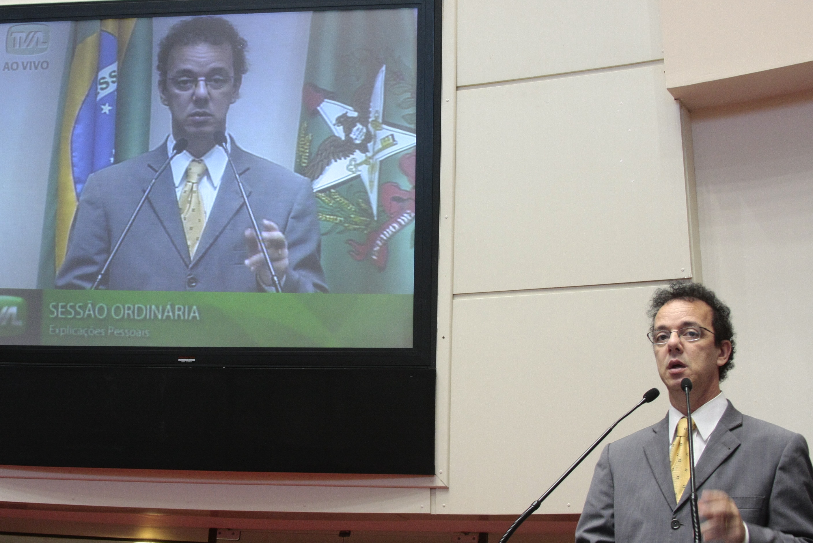 Sessão Ordinária - Plenário Osni Régis. Deputado Ismael dos Santos (PSD) Foto:Eduardo Guedes de Oliveira