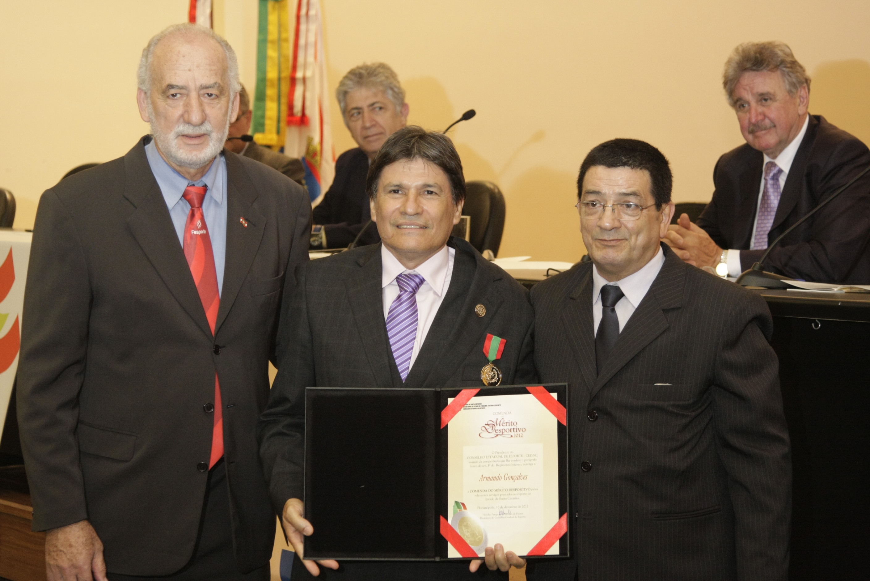 Solenidade - Homenagem aos Desportistas. Foto: Lucas Gabriel Diniz
