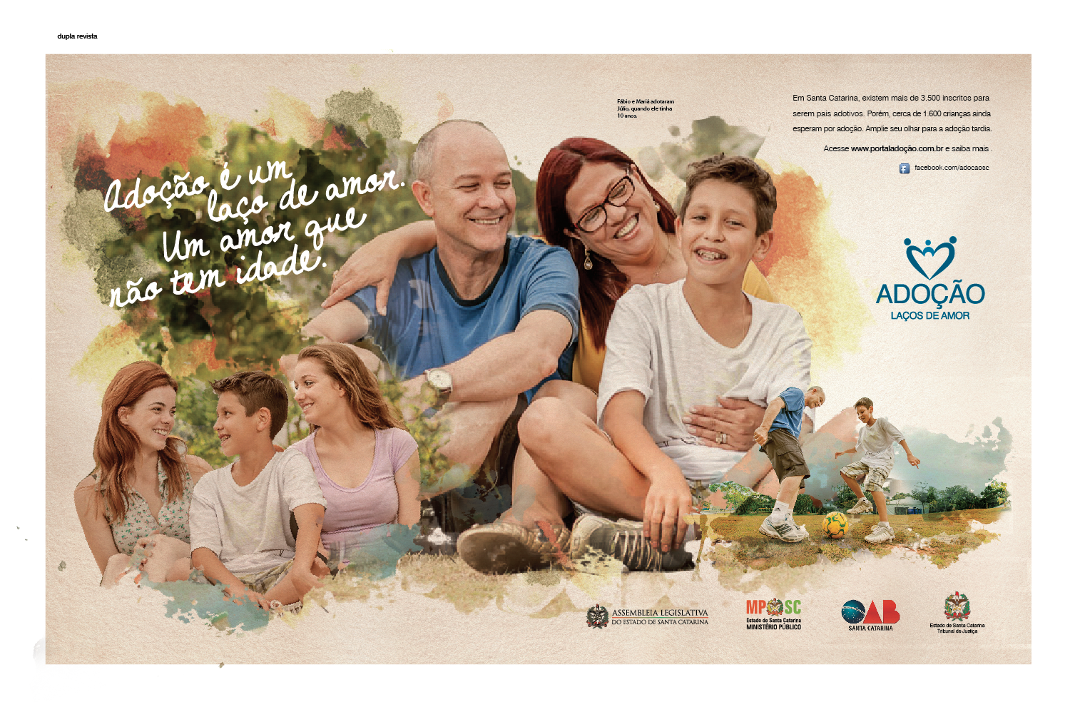 Novas peças publicitárias dão desfecho à Campanha Adoção – Laços de Amor