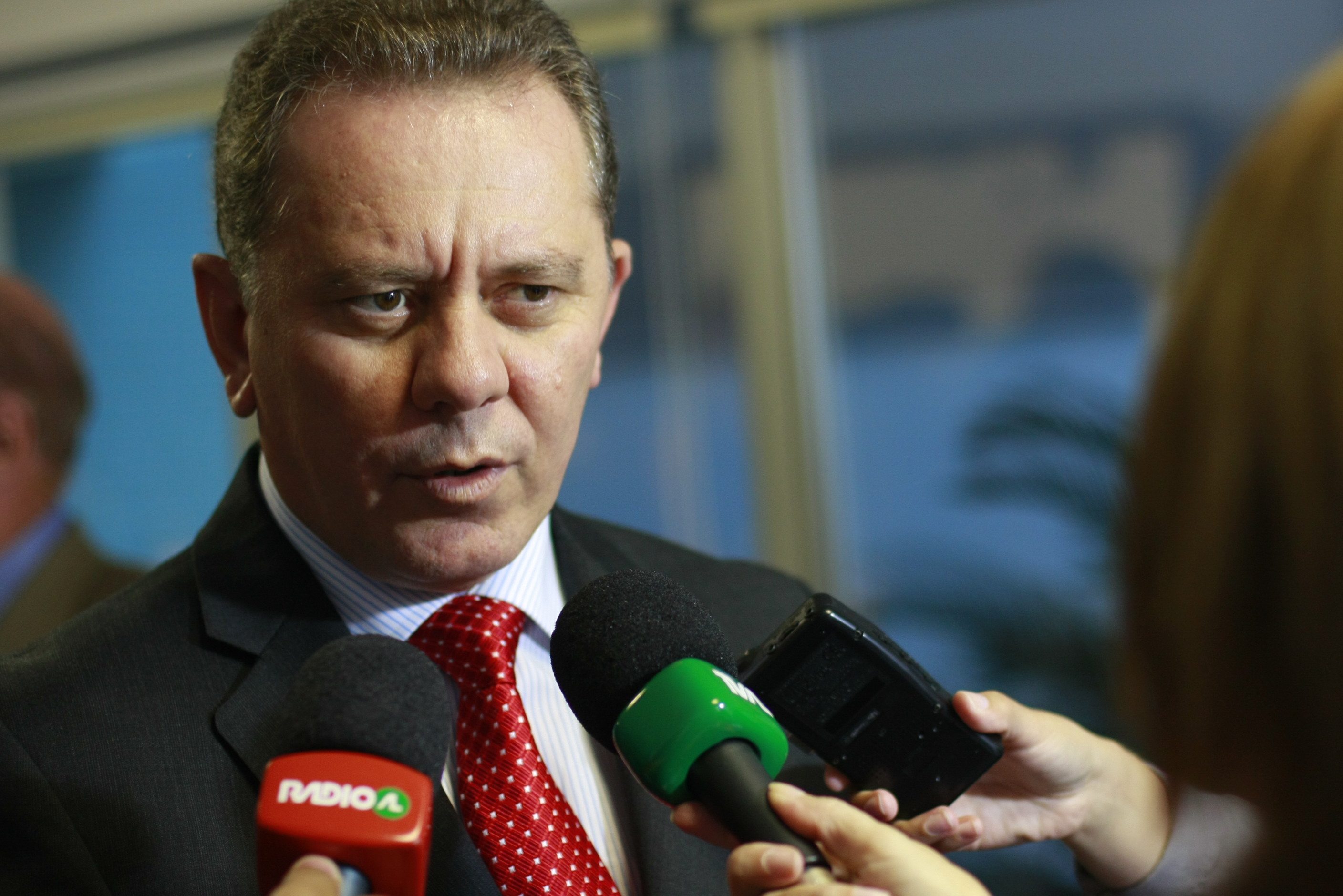 Posse de Eládio Torret Rocha, novo presidente do TRE - Presidente Joares Ponticelli (PP) - Foto: Lucas Gabriel Diniz