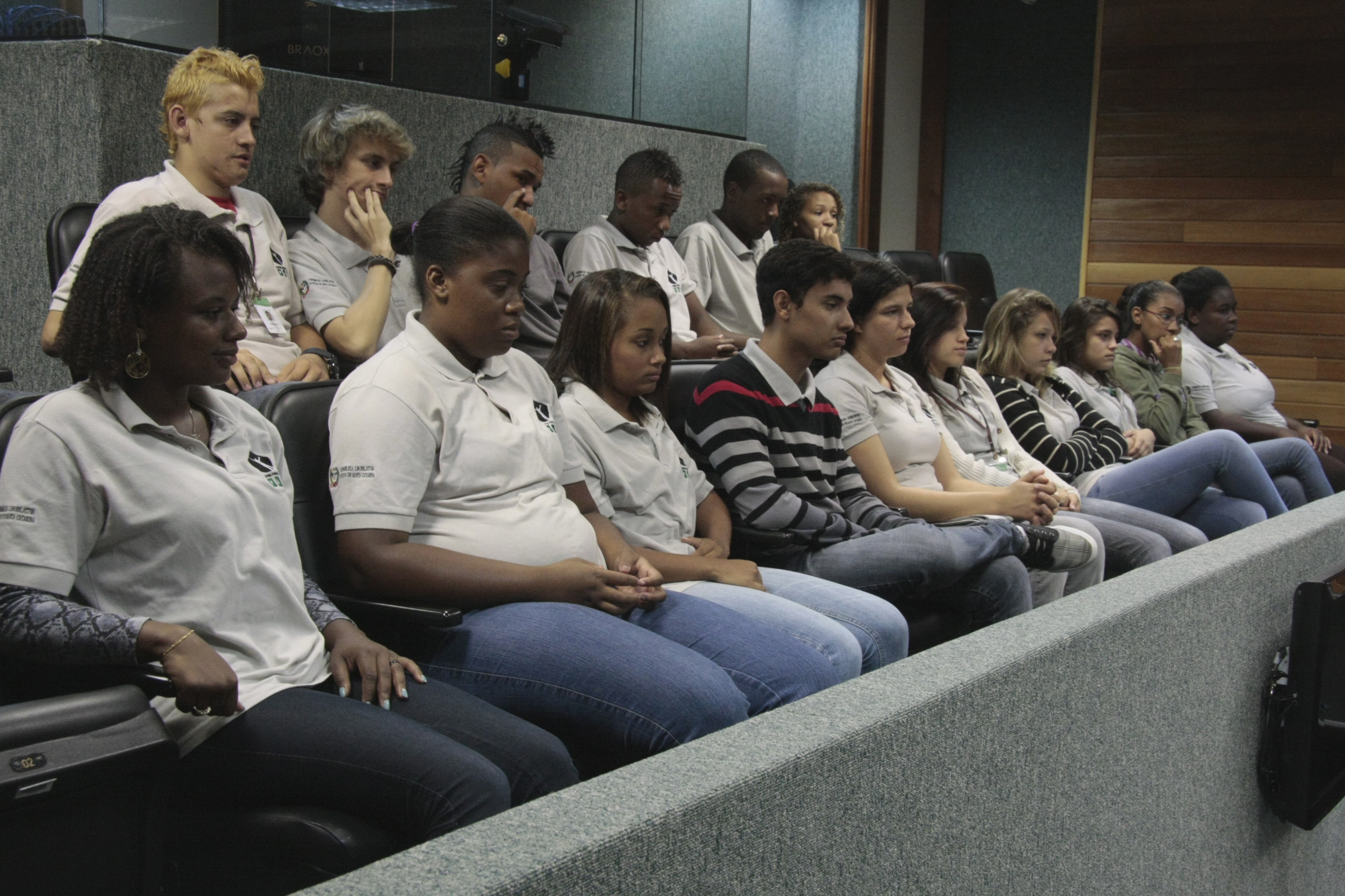 Reunião da Gestão/2013 com os estagiários do Programa Antonieta de Barros. Foto: Miriam Zomer