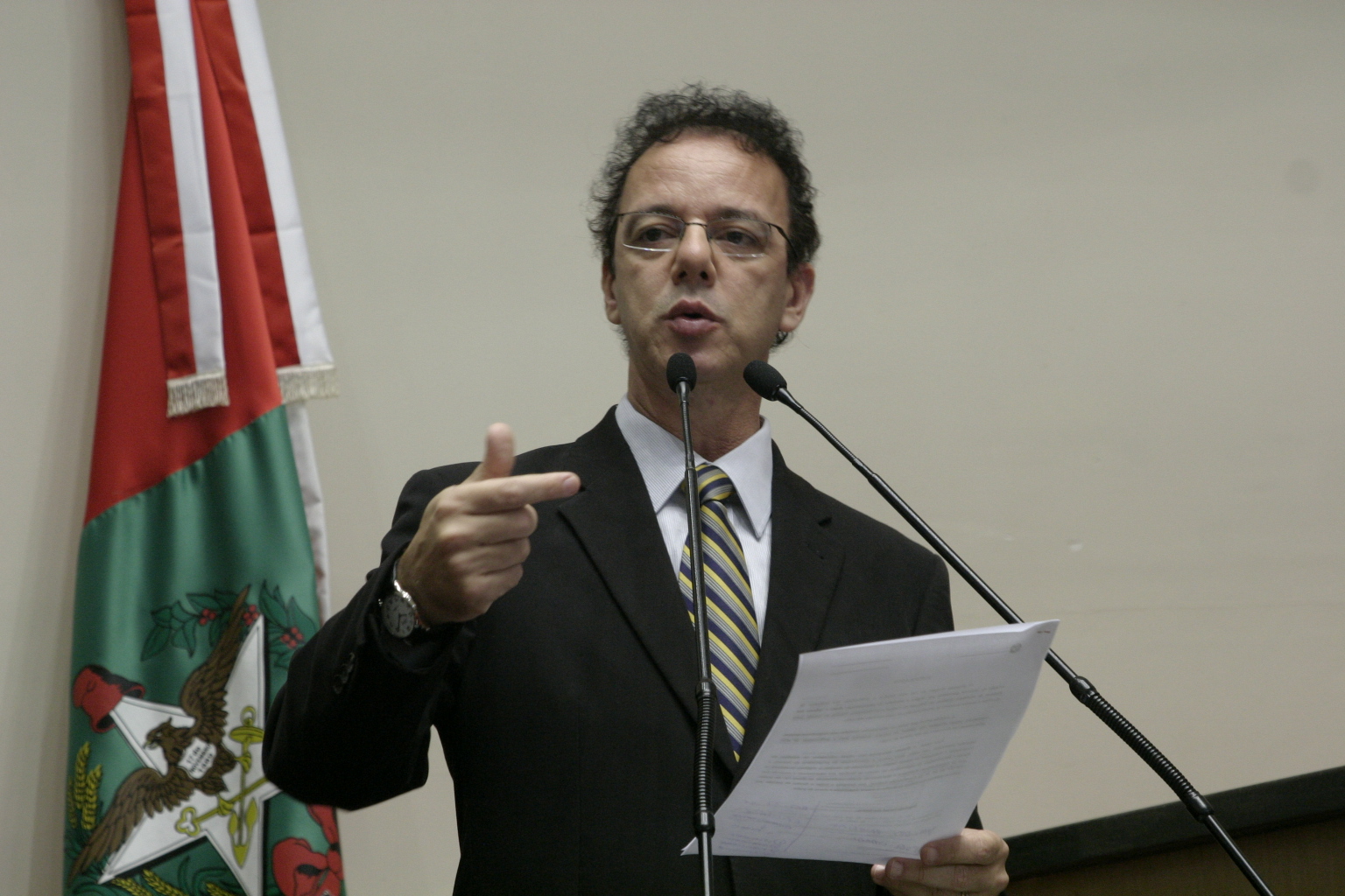 Sessão Ordinária - Plenário Osni Régis. Deputado Ismael dos Santos (PSD). Foto: Eduardo Guedes