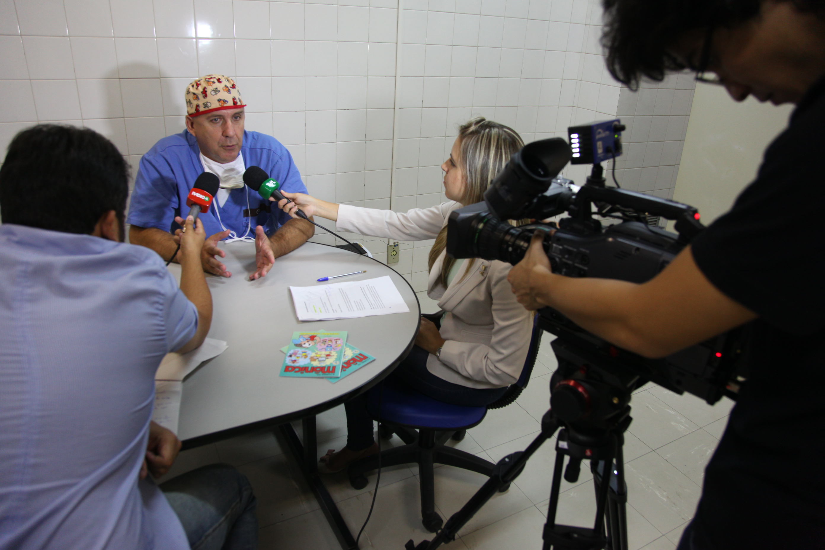 Entrevista - Gibi da Monica para Prevenção de Incêndios - Dr. Maurício Pereima, Chefe da Unidade de Queimados - Foto: Lucas Gabriel Diniz