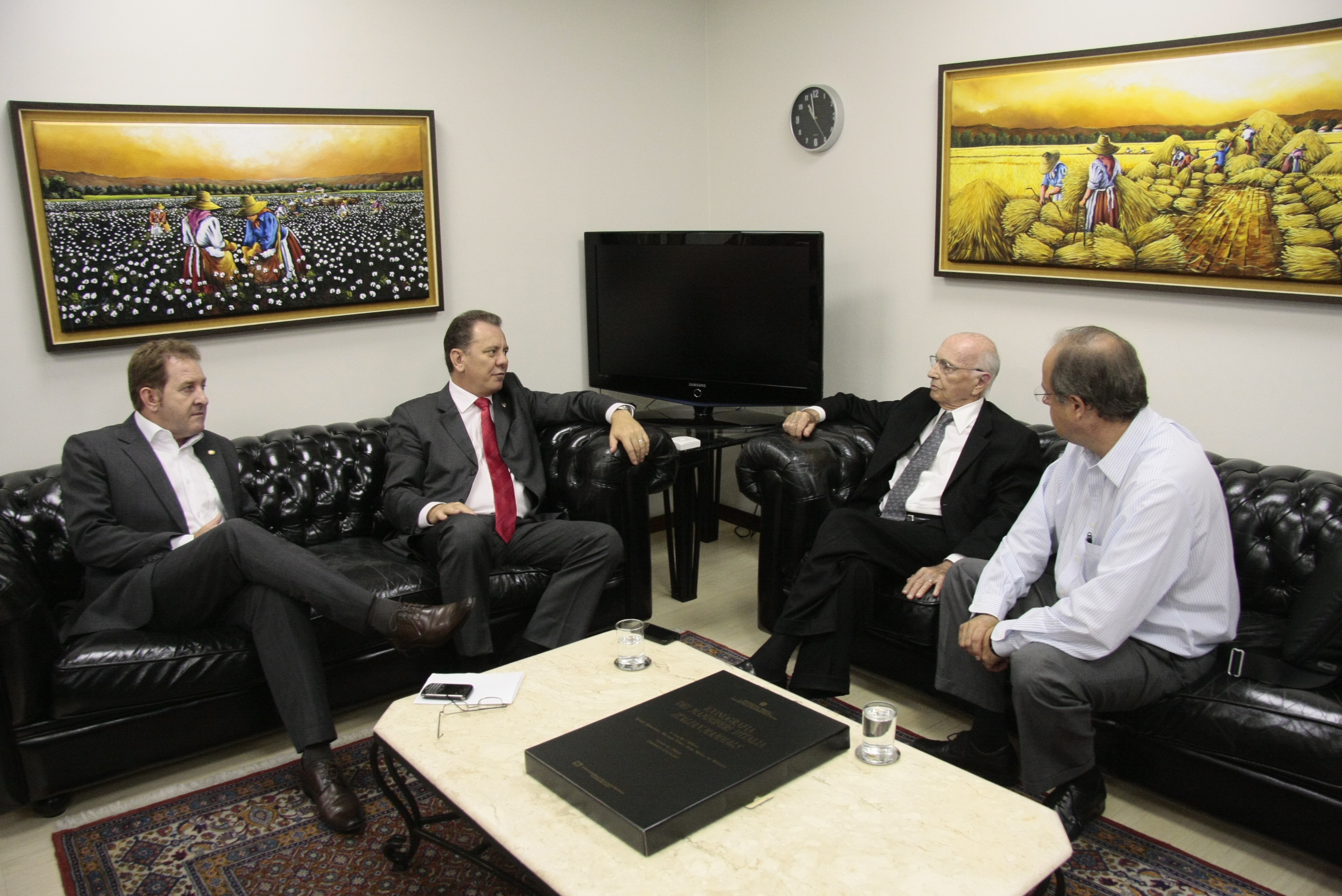 Visita de Ruy Hülse à Presidência. Foto: Eduardo Guedes