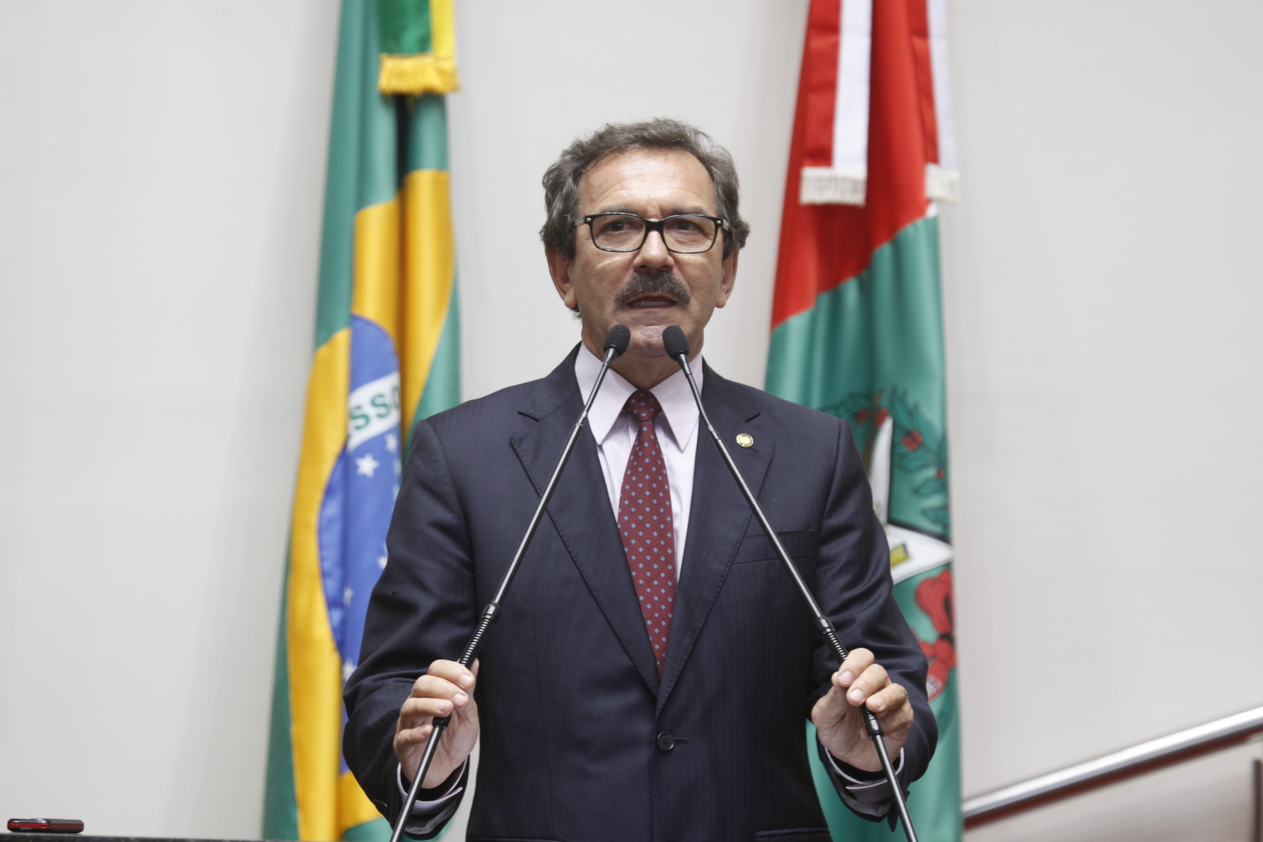 Sessão Ordinária - Plenário Osni Régis. Deputado Serafim Venzon (PSDB) Foto: Carlos Kilian