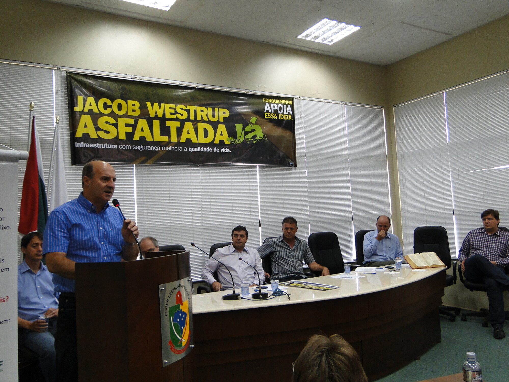 Deputado José Milton Scheffer (PP) na Câmara de Vereadores de Forquilhinha
