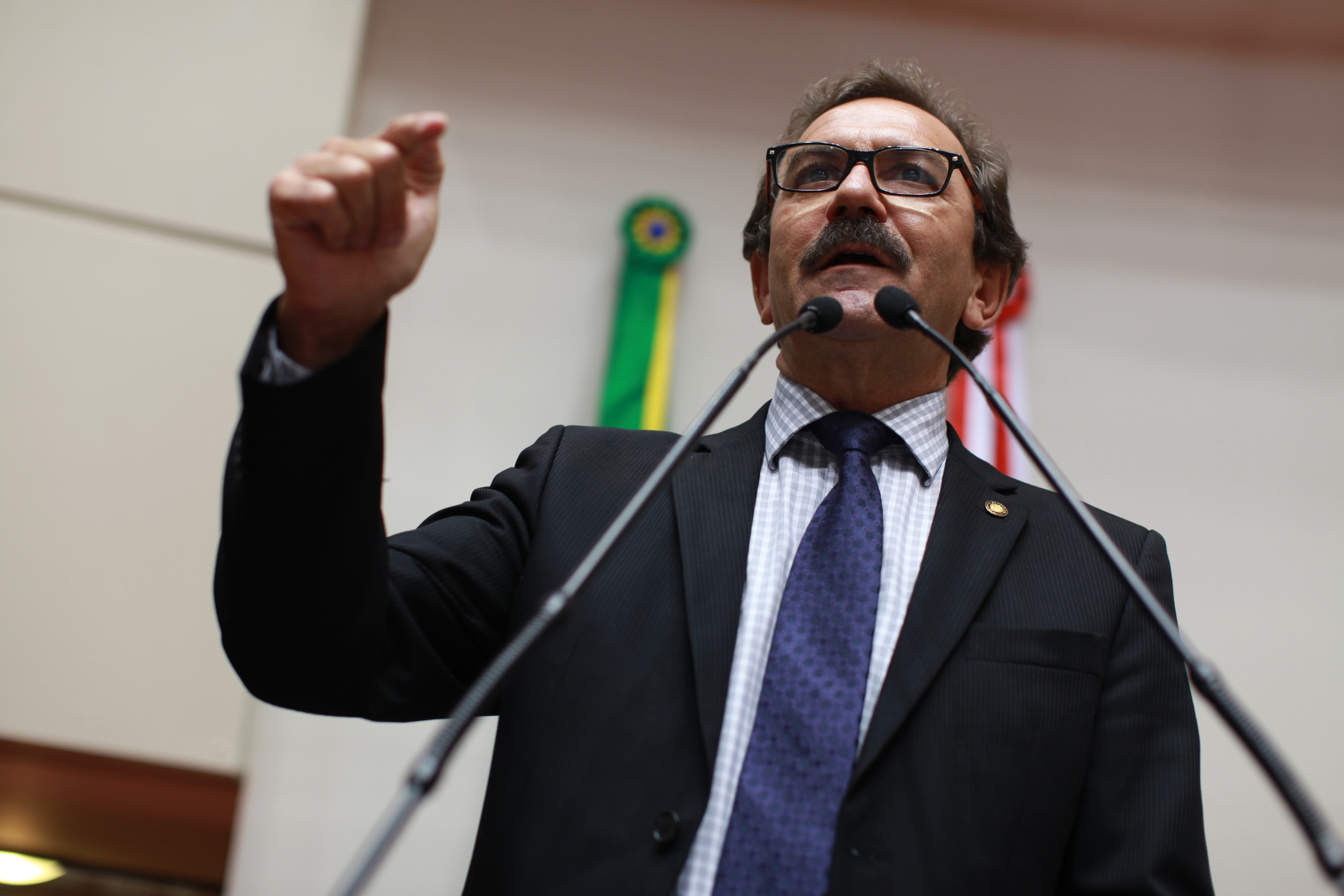 Sessão Ordinária - Plenário Osni Régis - Deputado Serafim Venzon (PSDB) - Foto: Lucas Gabriel Diniz