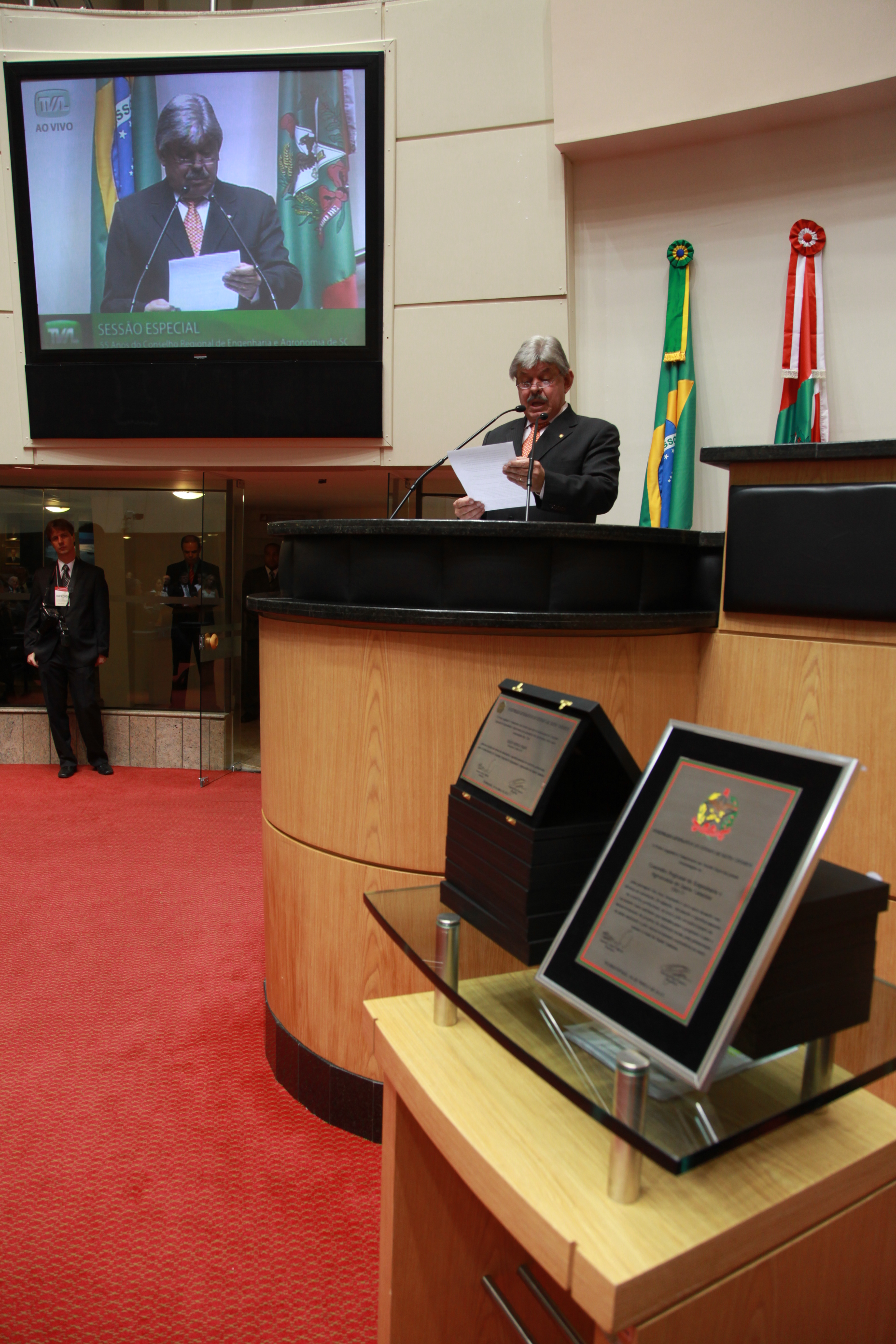 Sessão Especial em Homenagem ao CREA-SC - Foto: Lucas Gabriel Diniz