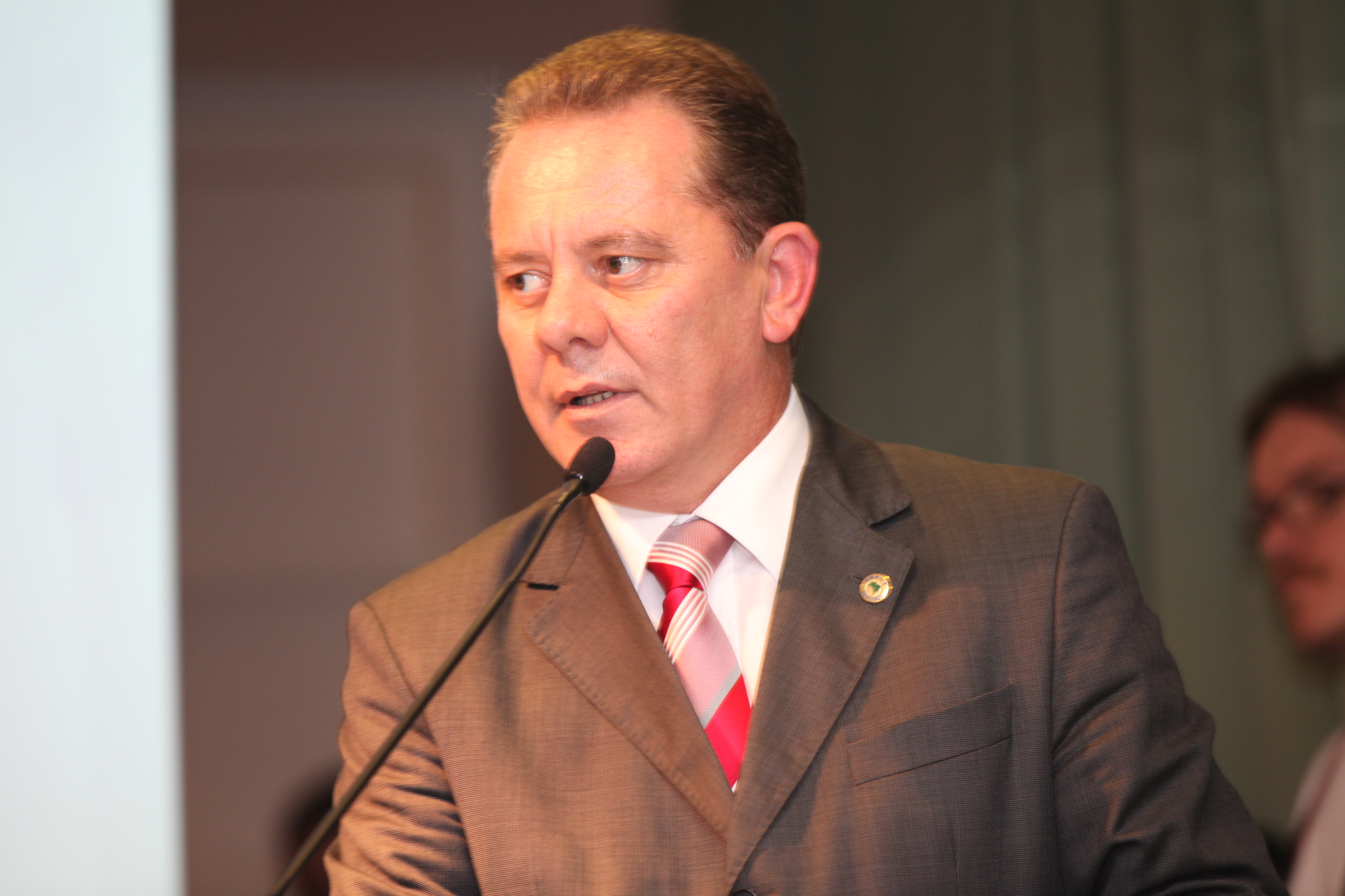 Debate sobre as ferrovias catarinenses na FIESC - Presidente da ALESC, Joares Ponticelli (PP)