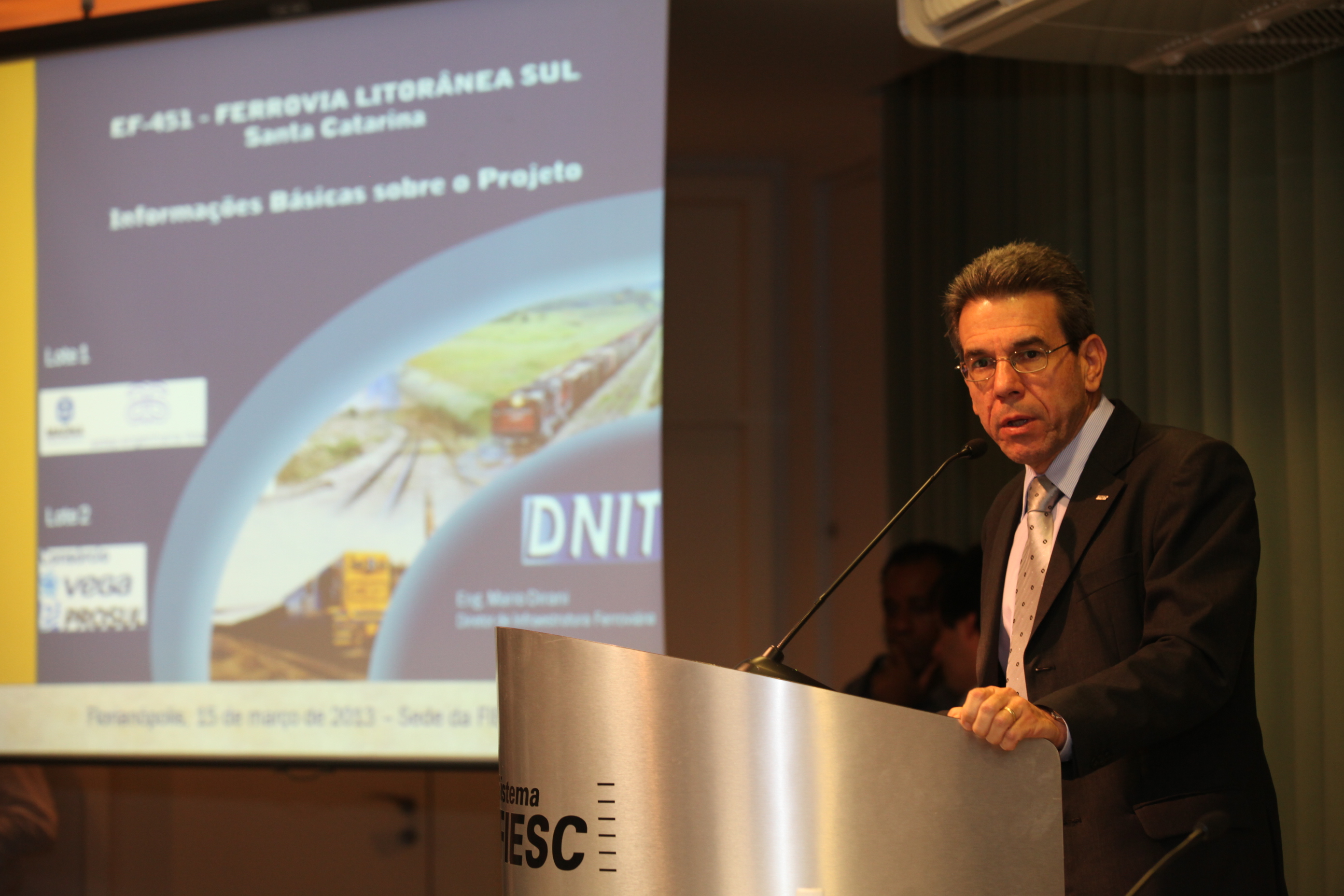 Debate sobre as ferrovias catarinenses - Mario Dirani - Diretor do DNIT